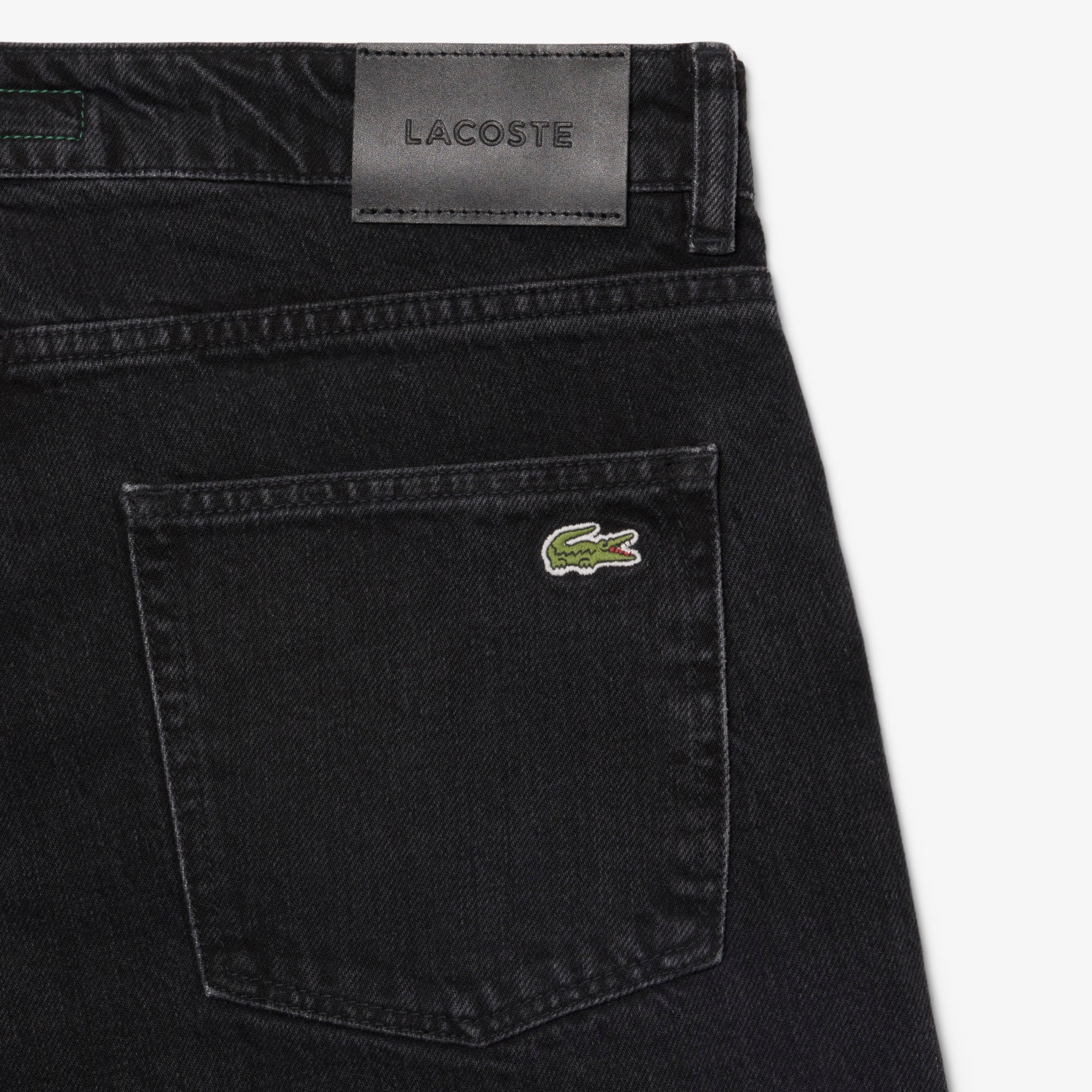 Erkek Straight Fit Siyah Jean Pantolon