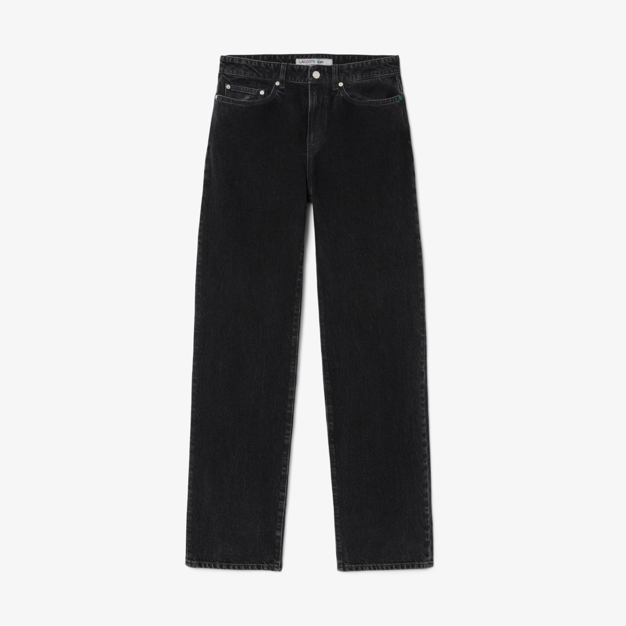 Erkek Straight Fit Siyah Jean Pantolon