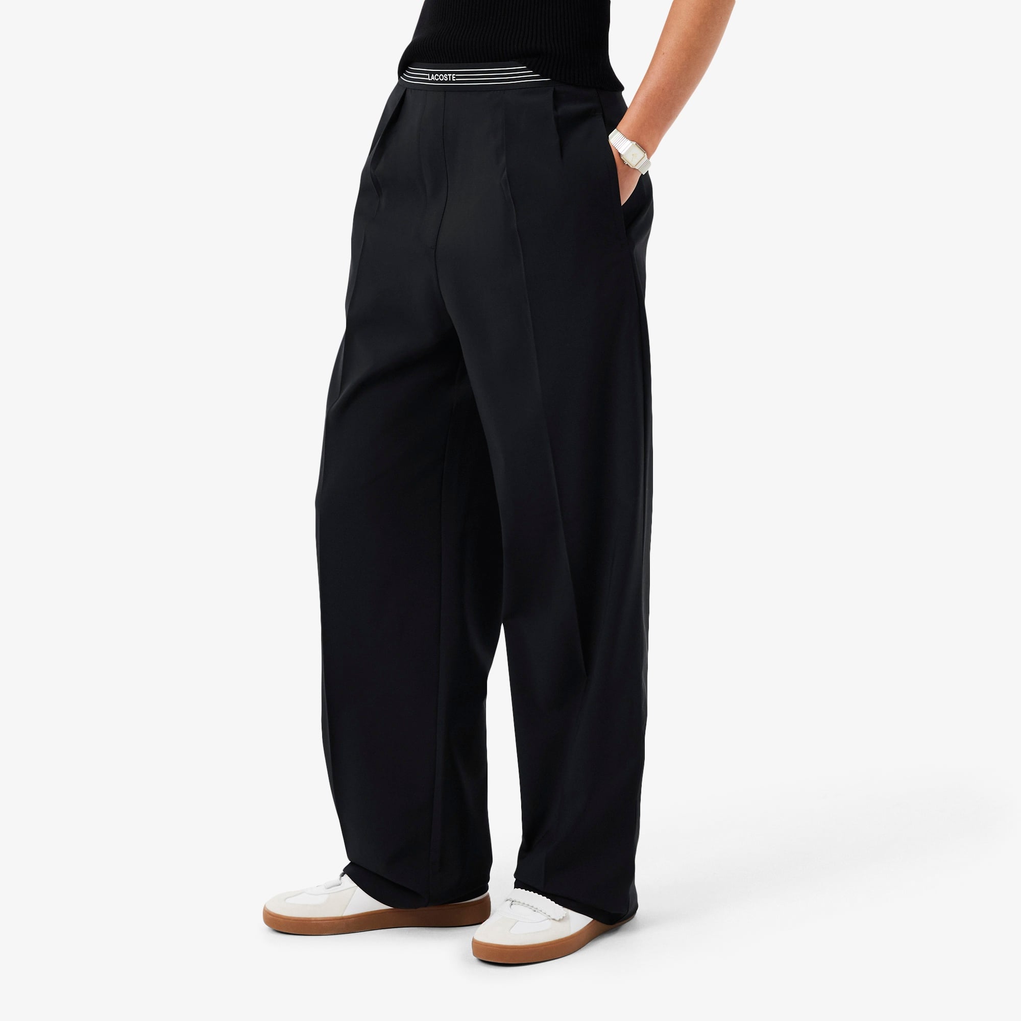 Kadın Oversize Fit Siyah Pantolon