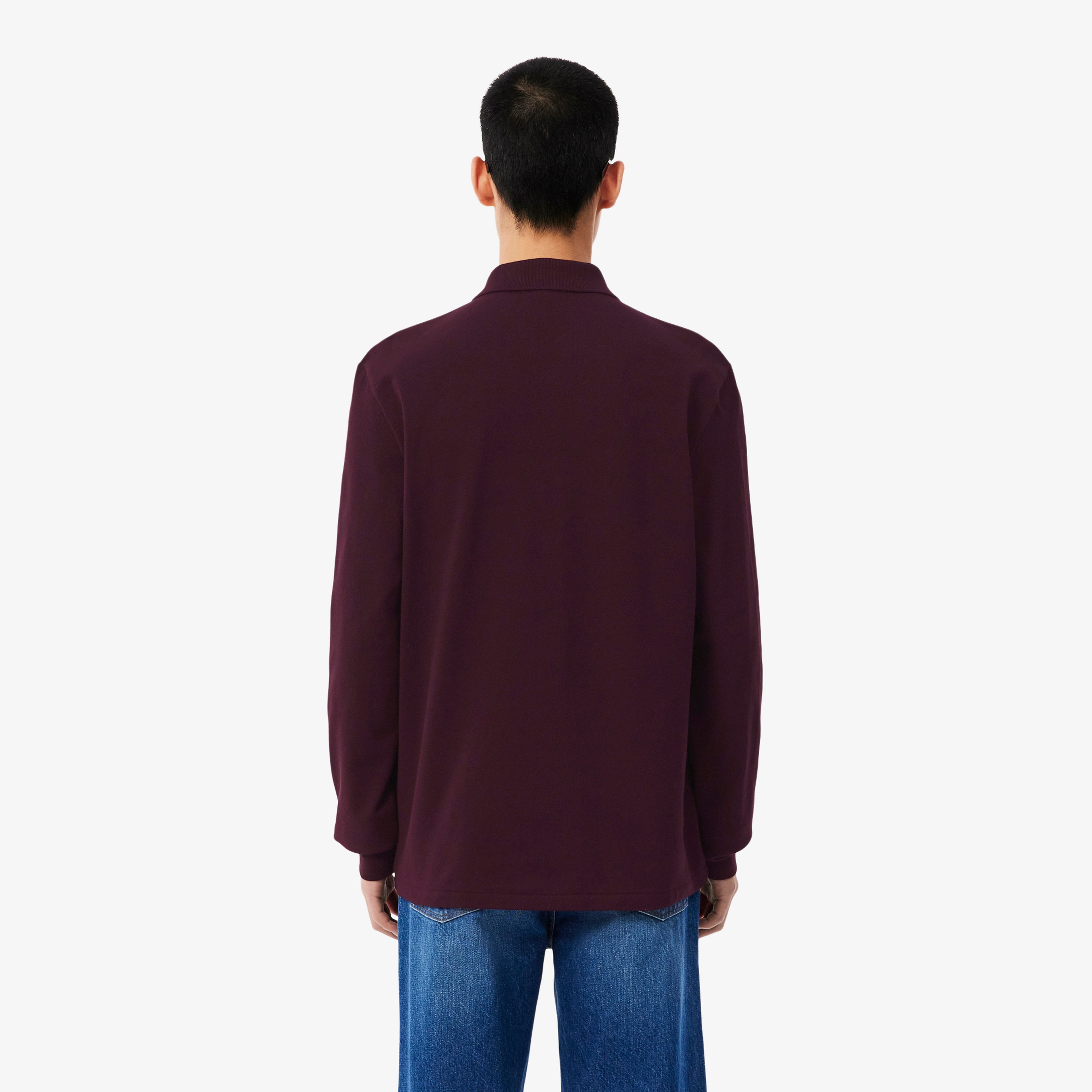 L.12.12 Erkek Classic Fit Uzun Kollu Bordo Polo L.12.12 Erkek Classic Fit Uzun Kollu Bordo Polo