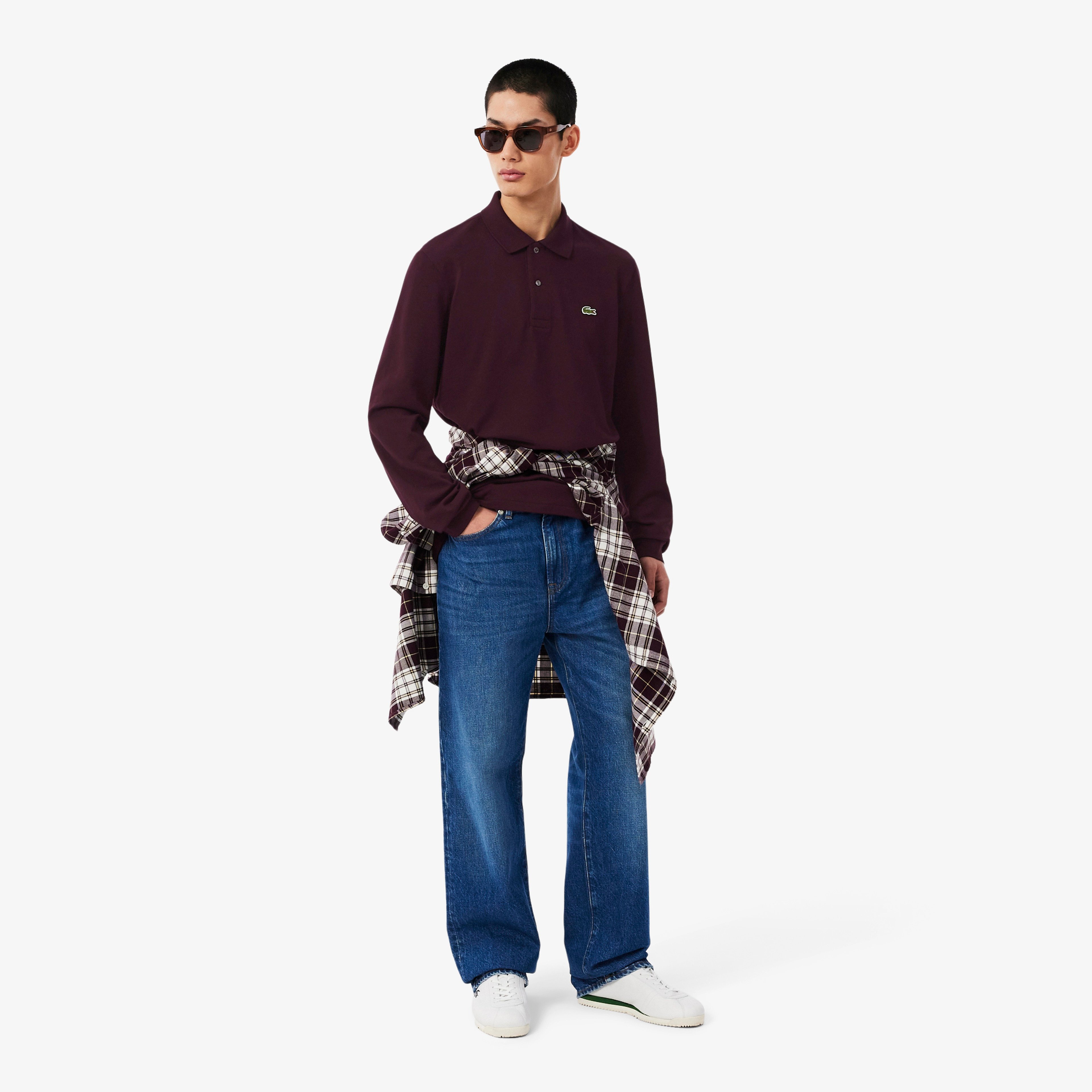 L.12.12 Erkek Classic Fit Uzun Kollu Bordo Polo L.12.12 Erkek Classic Fit Uzun Kollu Bordo Polo