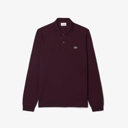 L.12.12 Erkek Classic Fit Uzun Kollu Bordo Polo Bordo