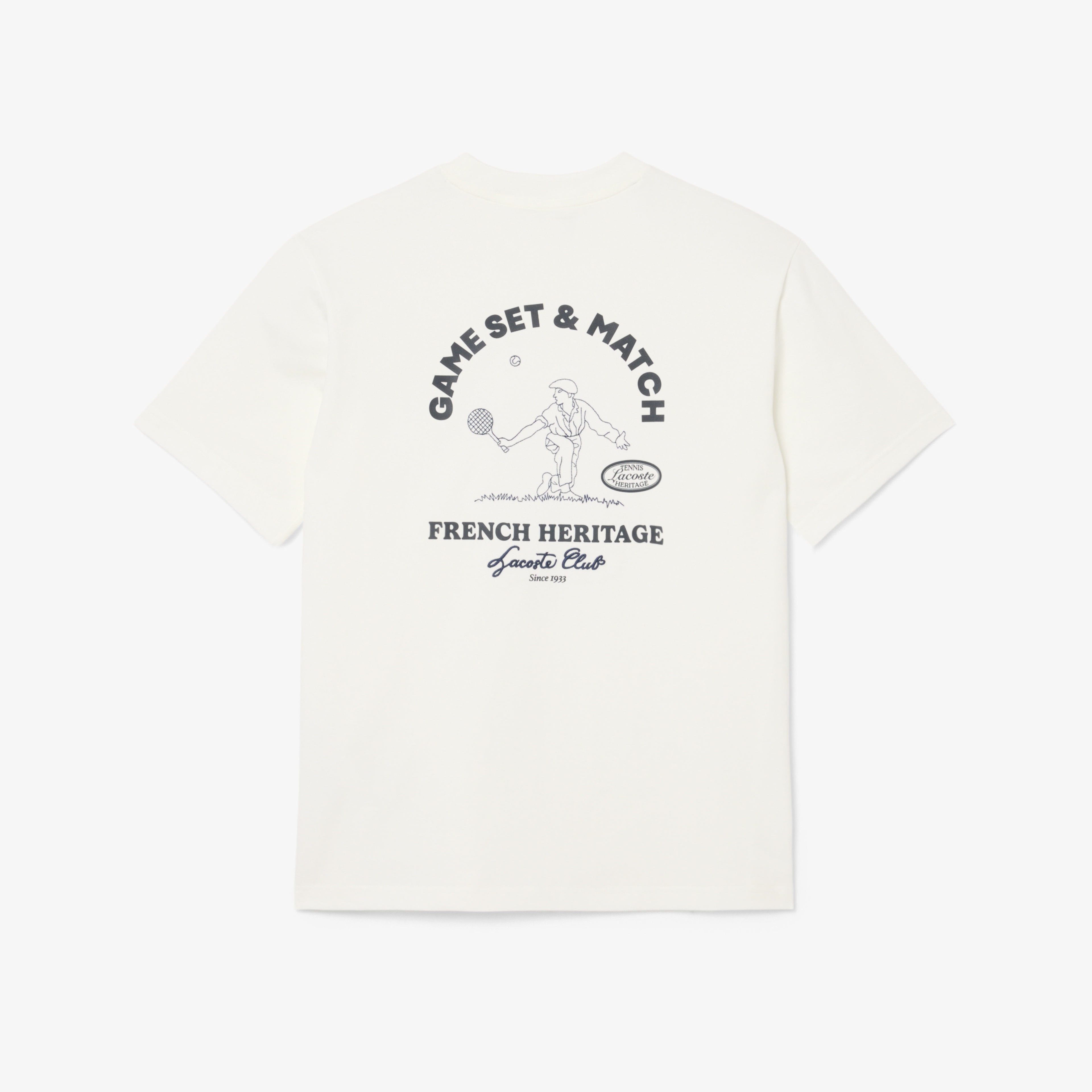 SPORT Erkek Classic Fit Bisiklet Yaka Baskılı Krem T-Shirt