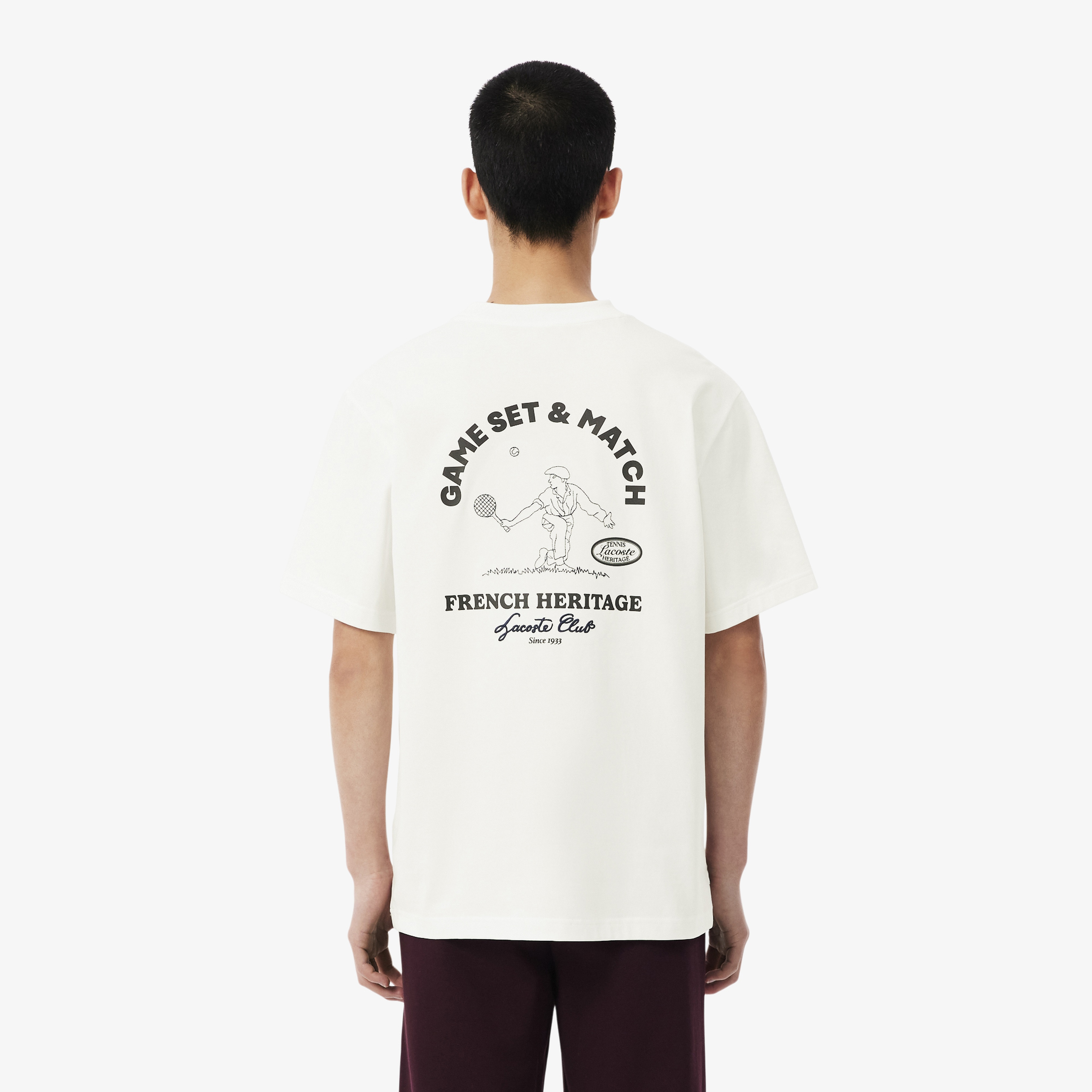 SPORT Erkek Classic Fit Bisiklet Yaka Baskılı Krem T-Shirt