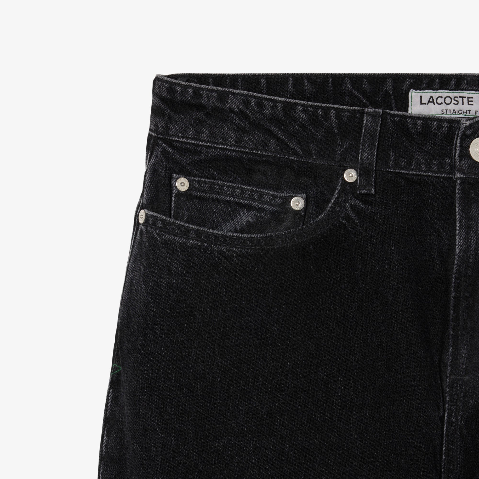 Erkek Straight Fit Siyah Jean Pantolon