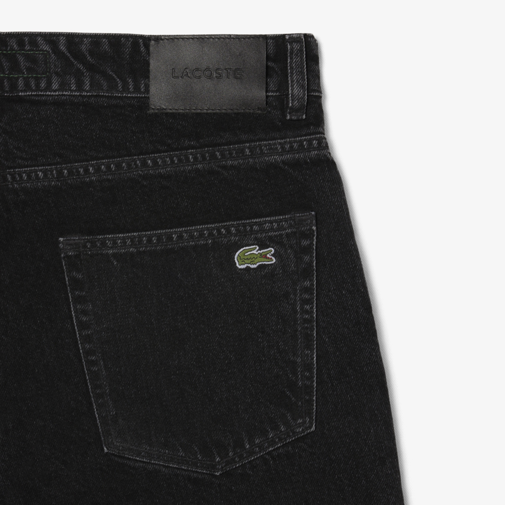 Erkek Straight Fit Siyah Jean Pantolon