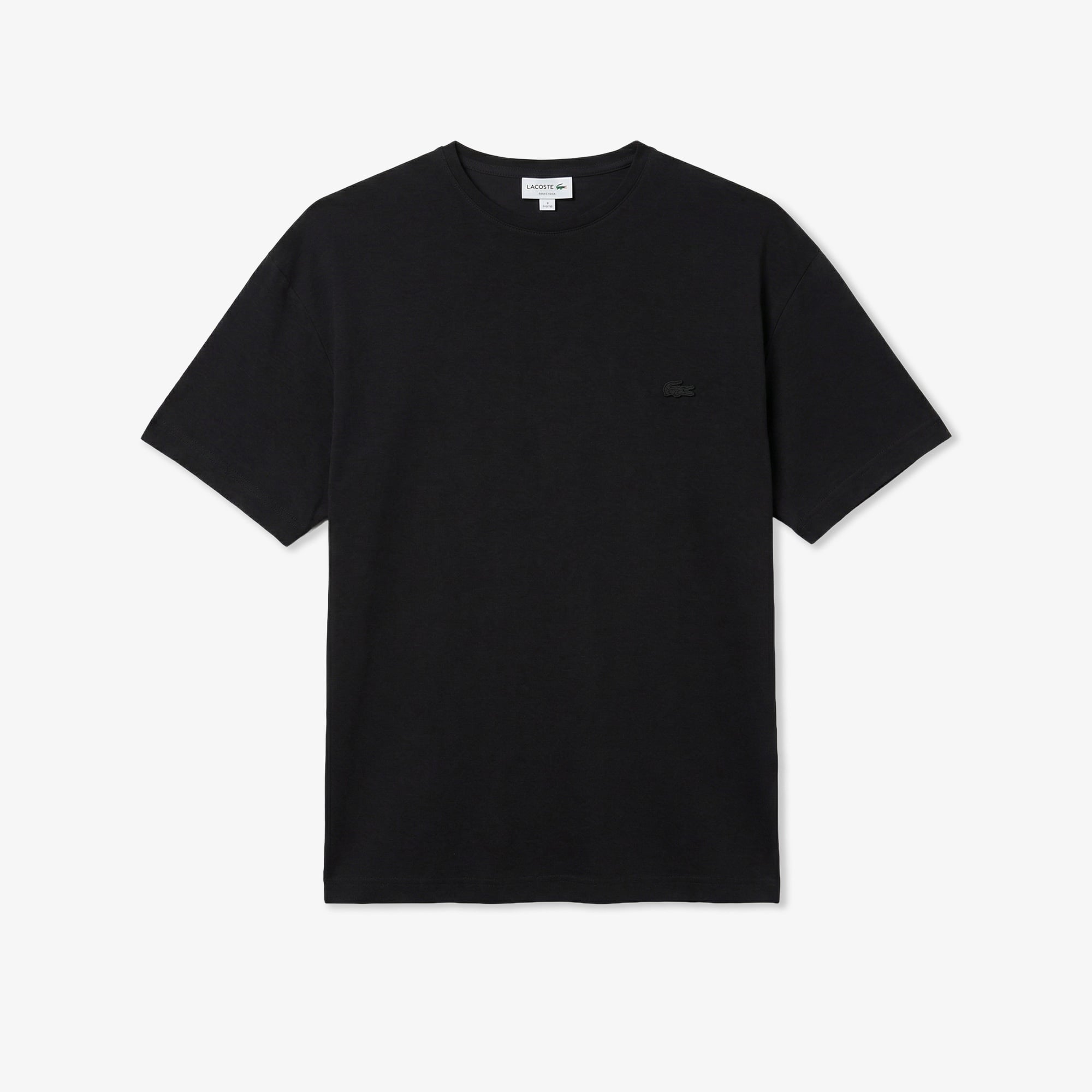 Erkek Relaxed Fit Bisiklet Yaka Siyah T-Shirt