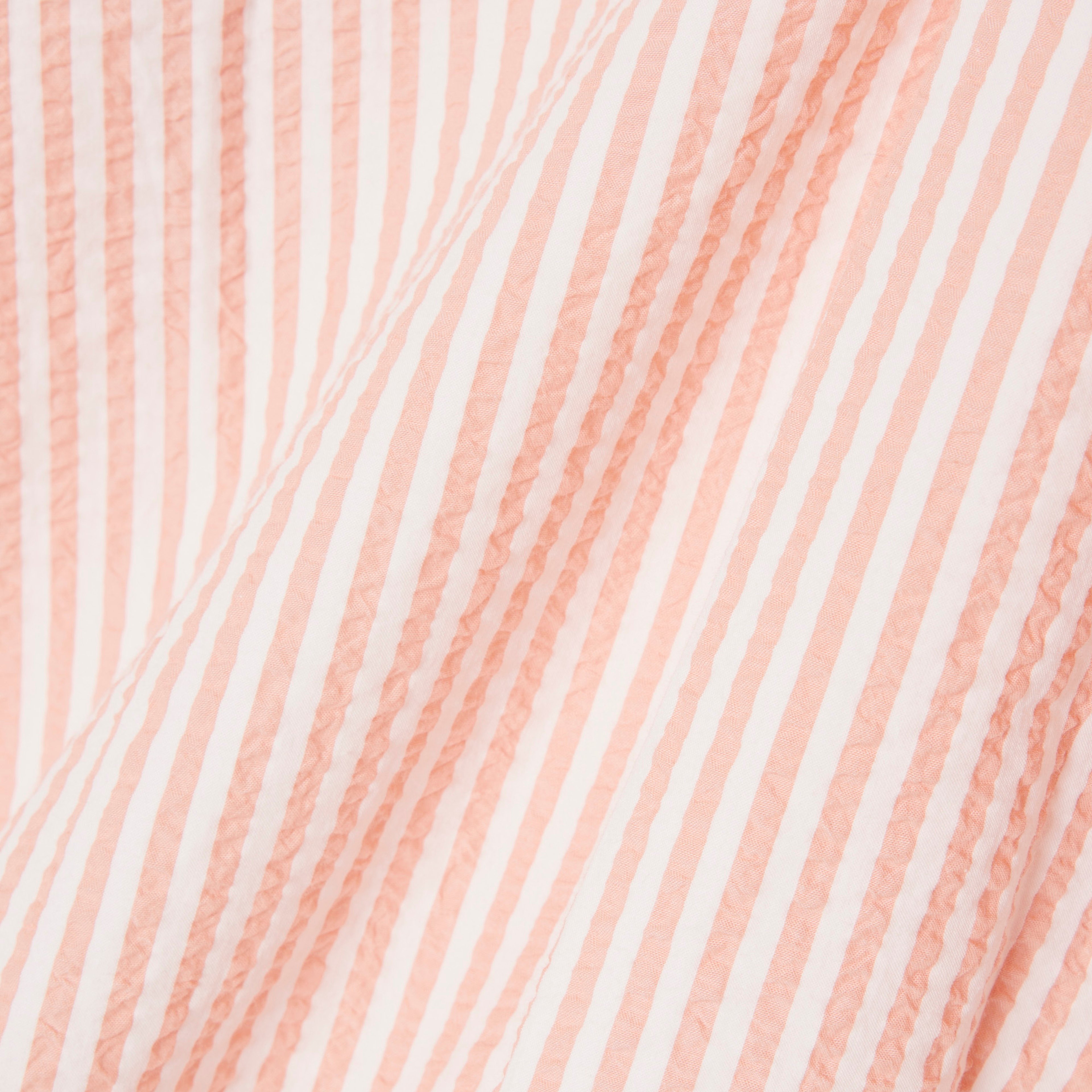 Kadın Relaxed Fit Çizgili Pembe Ceket