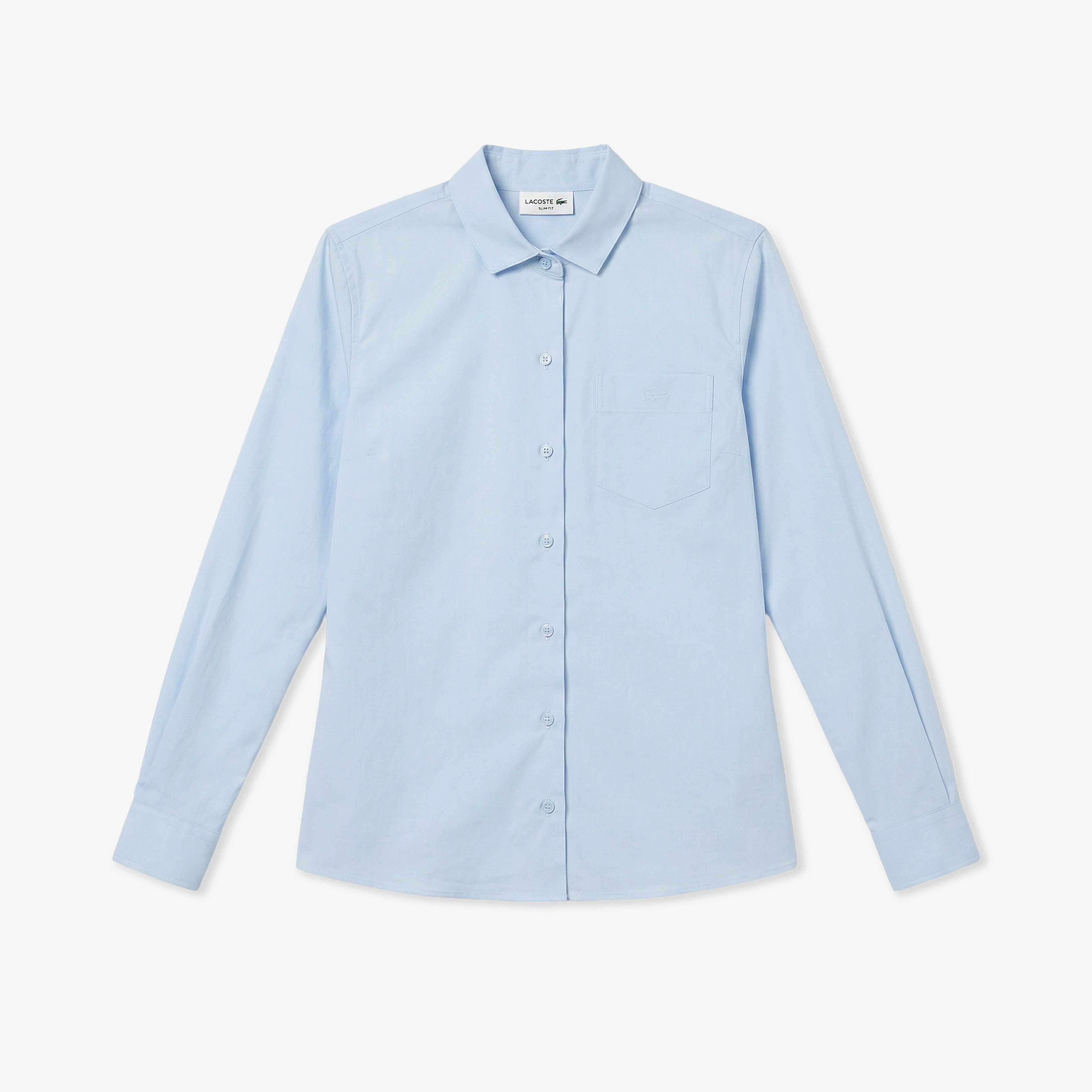 Kadın Slim Fit Mavi Gömlek Kadın Slim Fit Mavi Gömlek