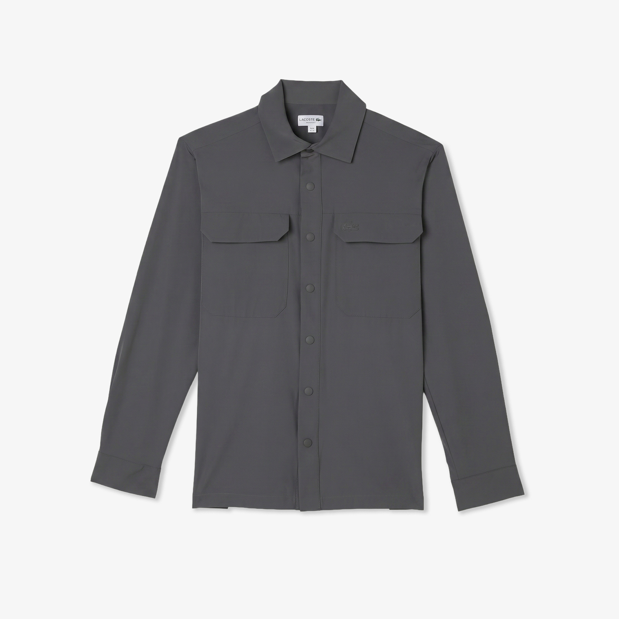 Lacoste Erkek Regular Fit Koyu Gri Dış Gömlek görsel 3