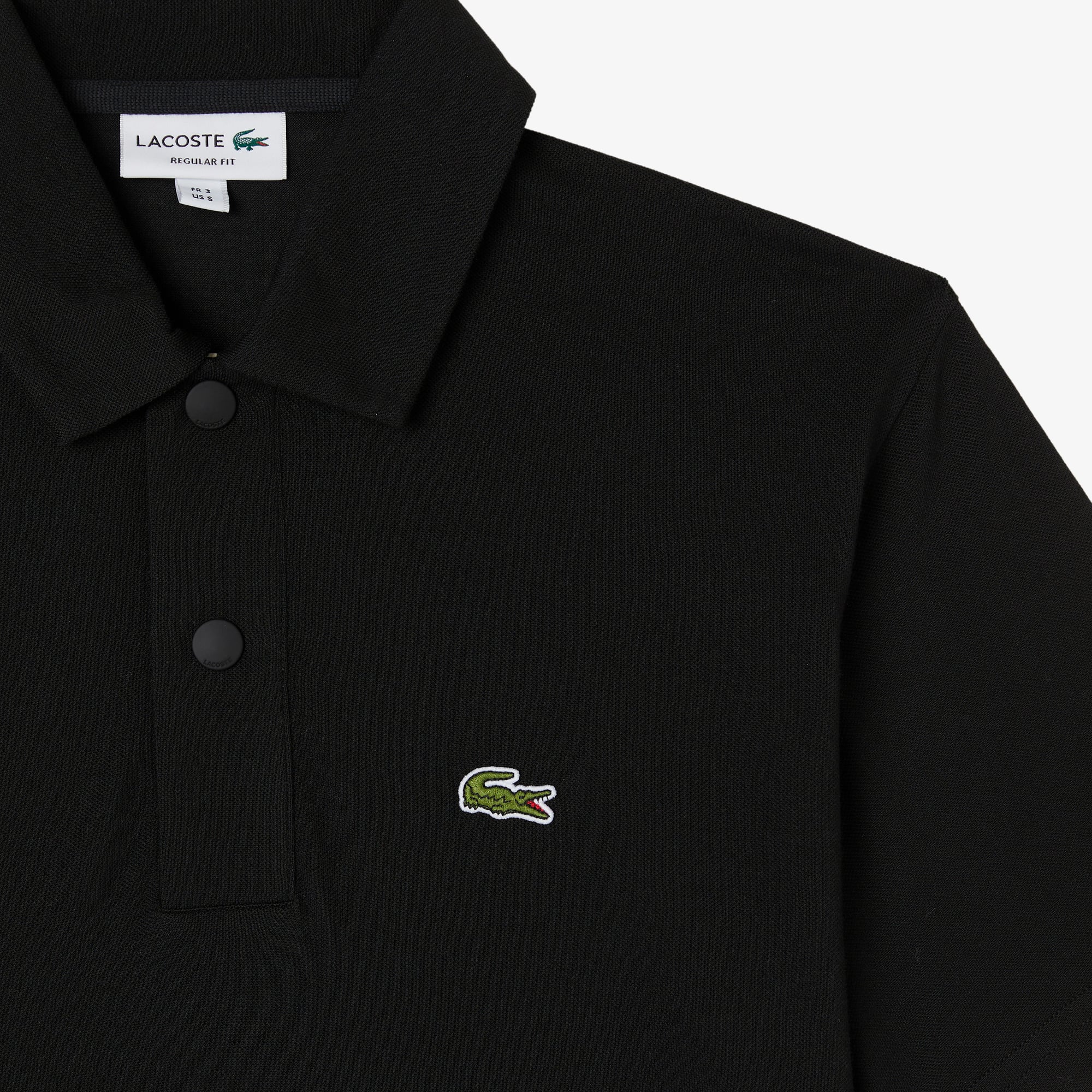 Lacoste Erkek Regular Fit Siyah Polo görsel 4