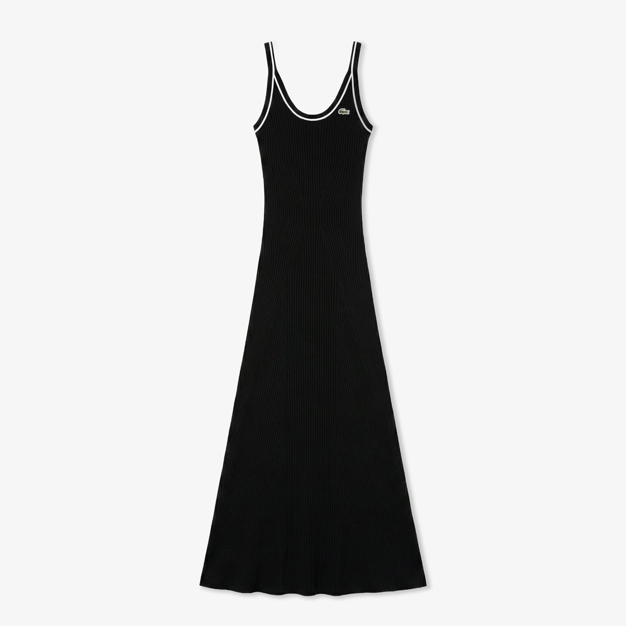 Kadın Flare Fit Kolsuz Siyah Elbise
