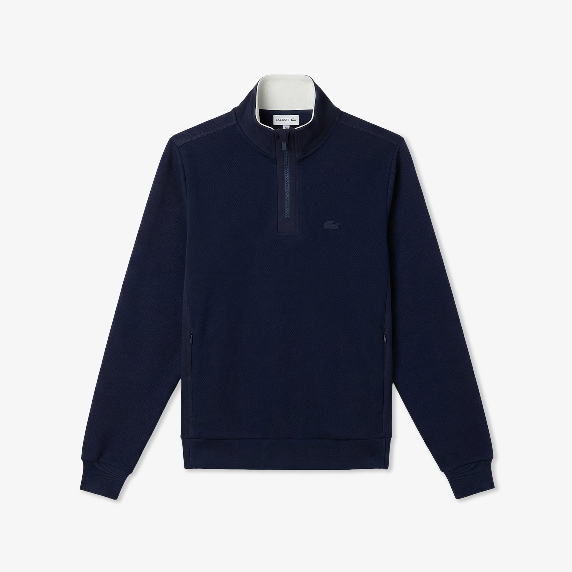 Erkek Classic Fit Yarım Fermuarlı Lacivert Sweatshirt