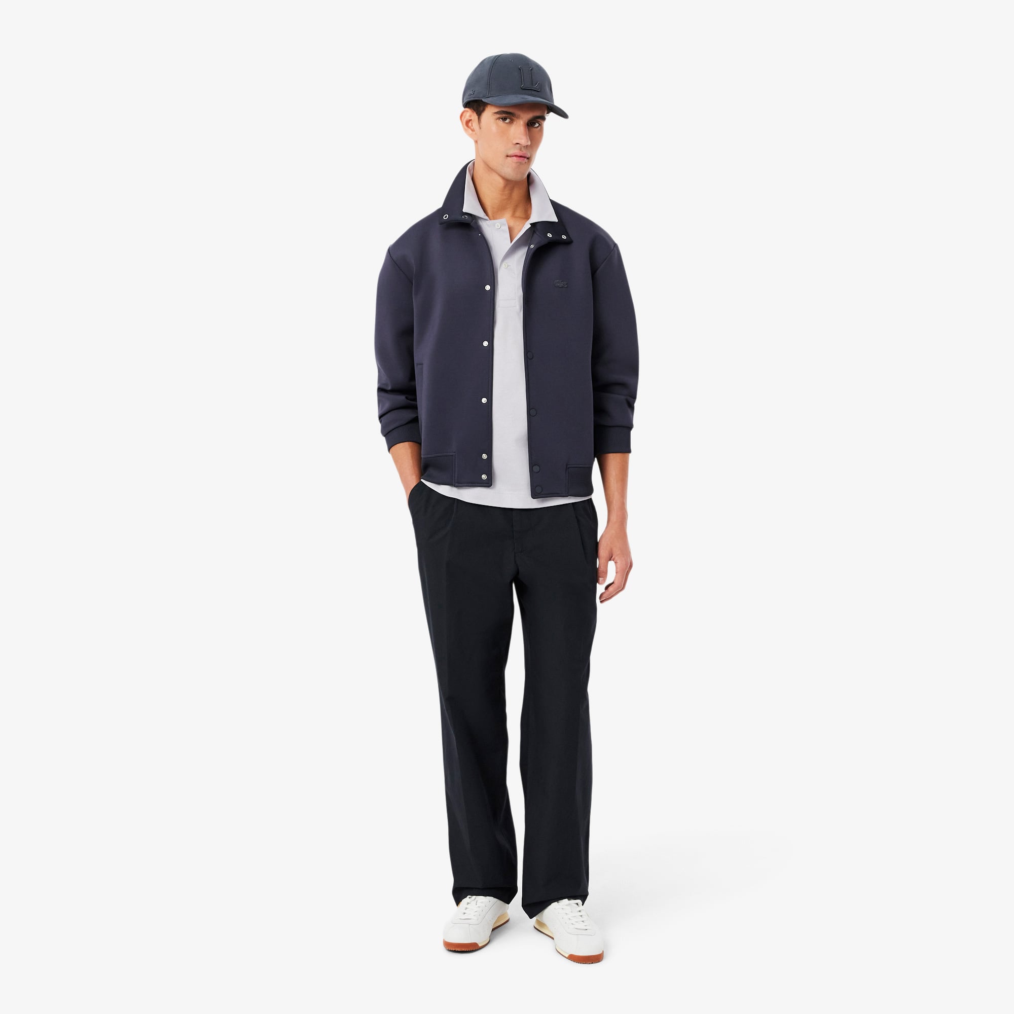 Lacoste Erkek Classic Fit Gri Paris Polo görsel 4
