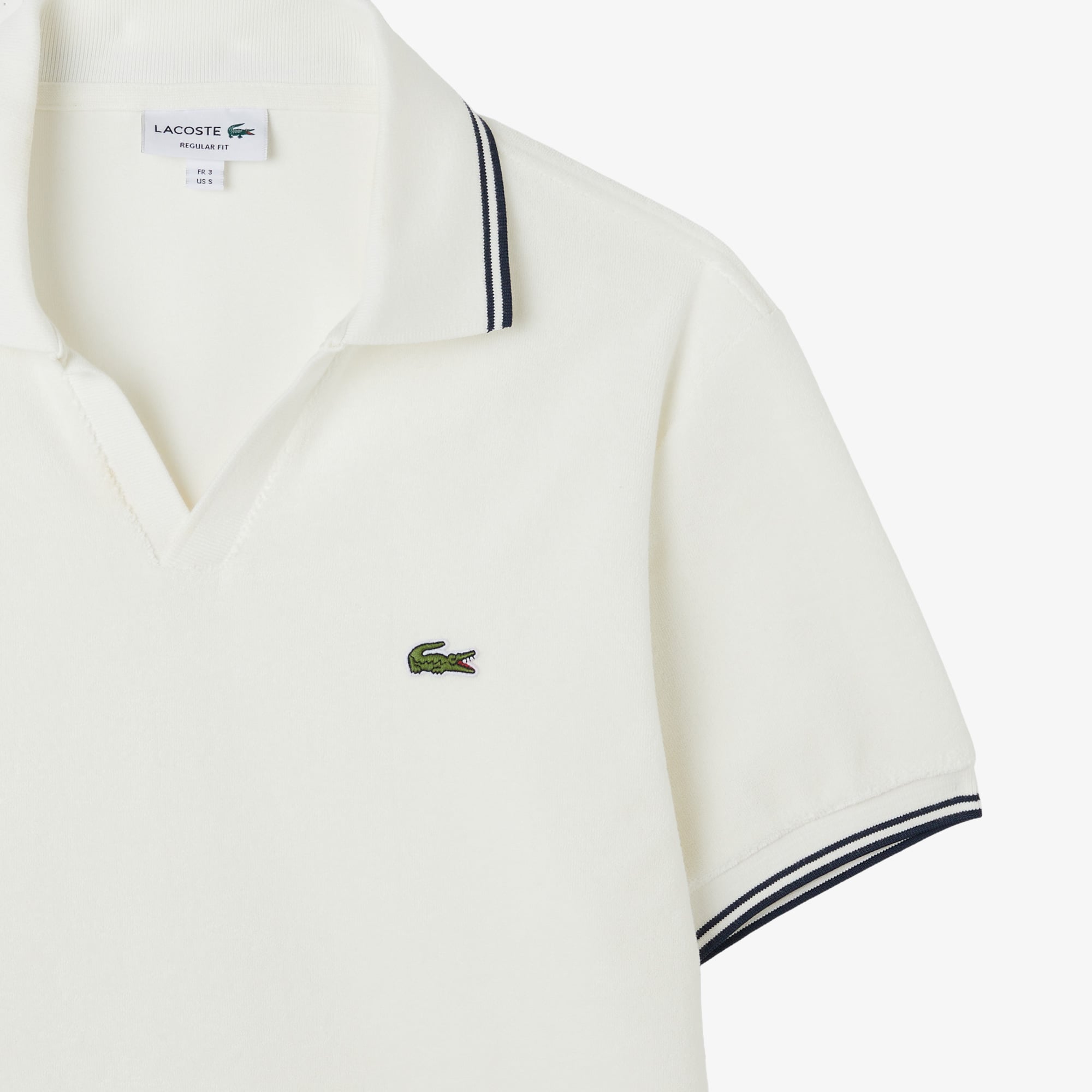 Lacoste Erkek Regular Fit Krem Polo görsel 4
