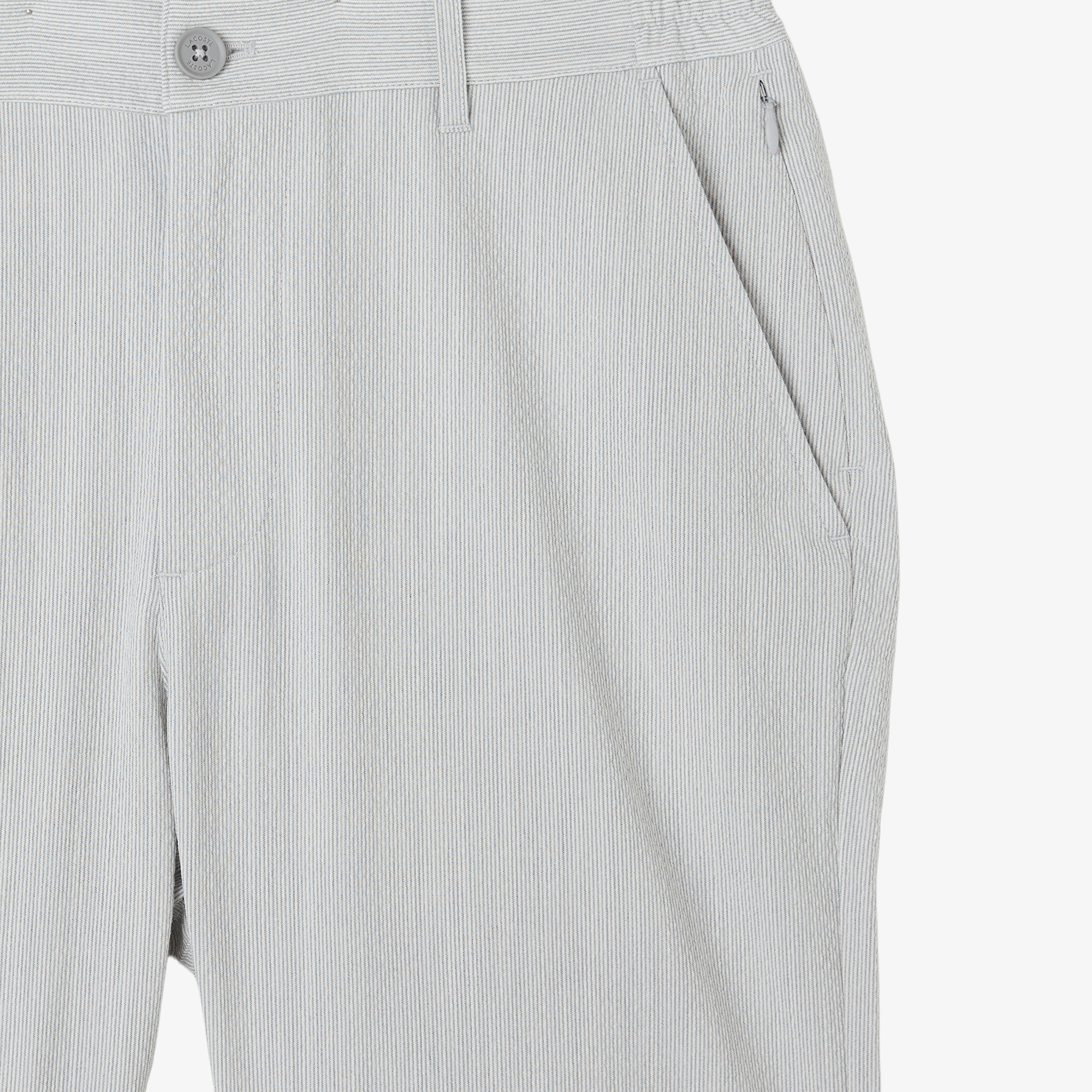 Lacoste Erkek Tapered Fit Gri Bermuda Şort görsel 4