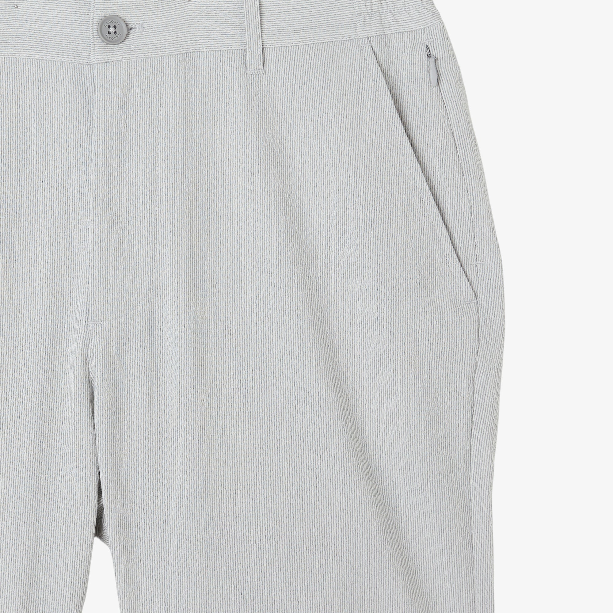 Erkek Tapered Fit Gri Bermuda Şort