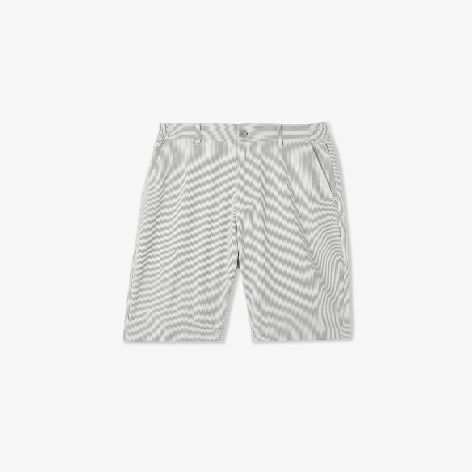 Erkek Tapered Fit Gri Bermuda Şort