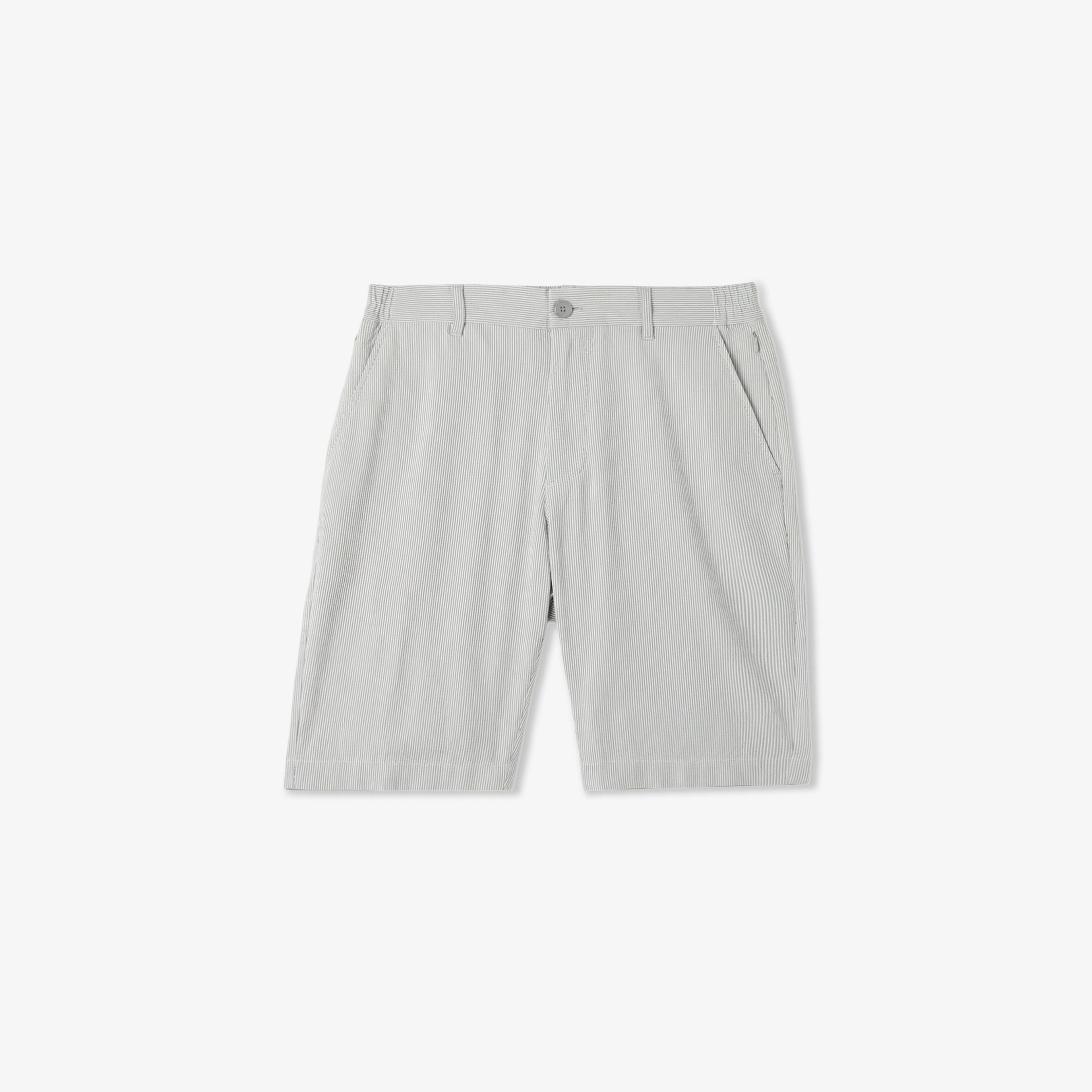 Erkek Tapered Fit Gri Bermuda Şort Erkek Tapered Fit Gri Bermuda Şort