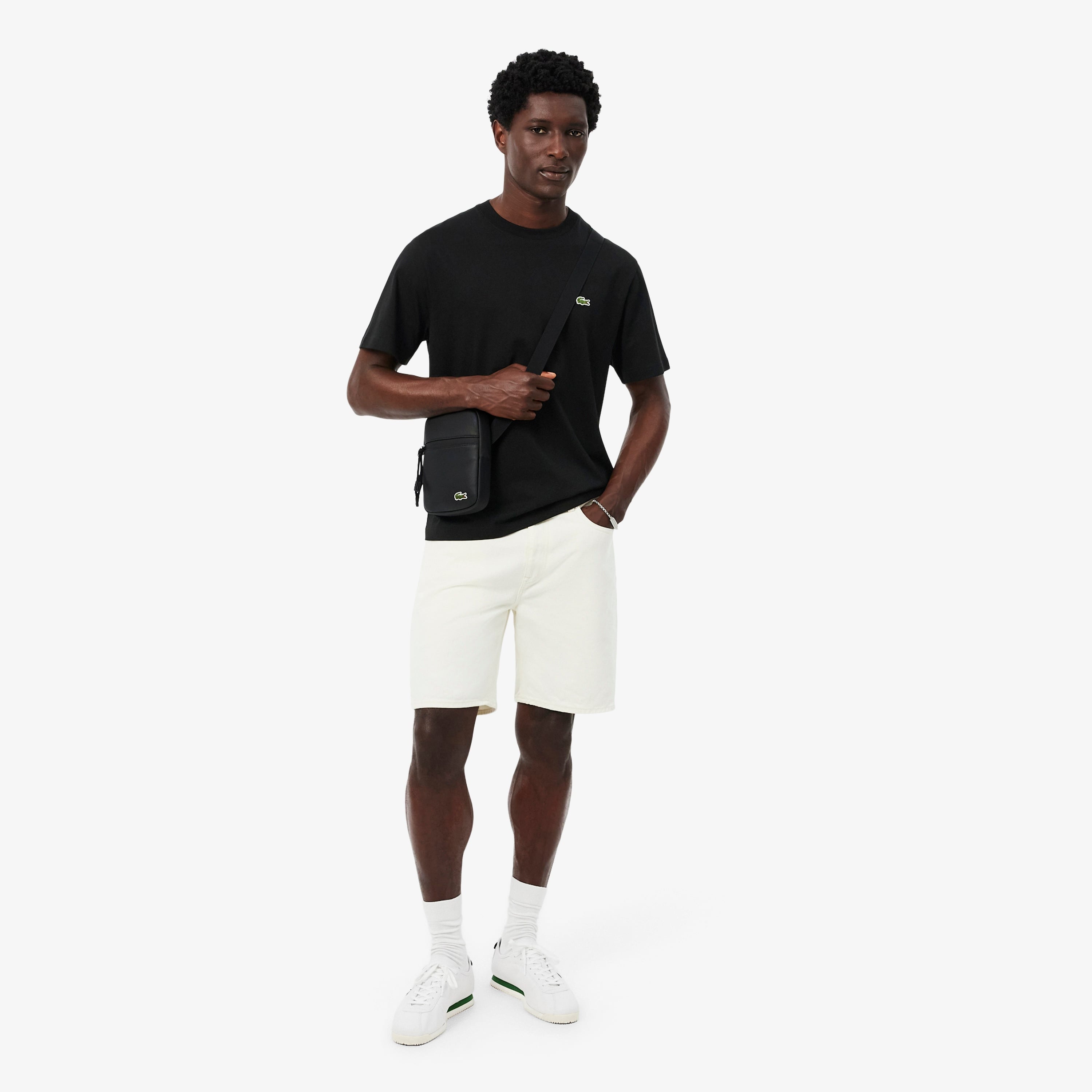 Erkek Classic Fit Bisiklet Yaka Siyah T-Shirt