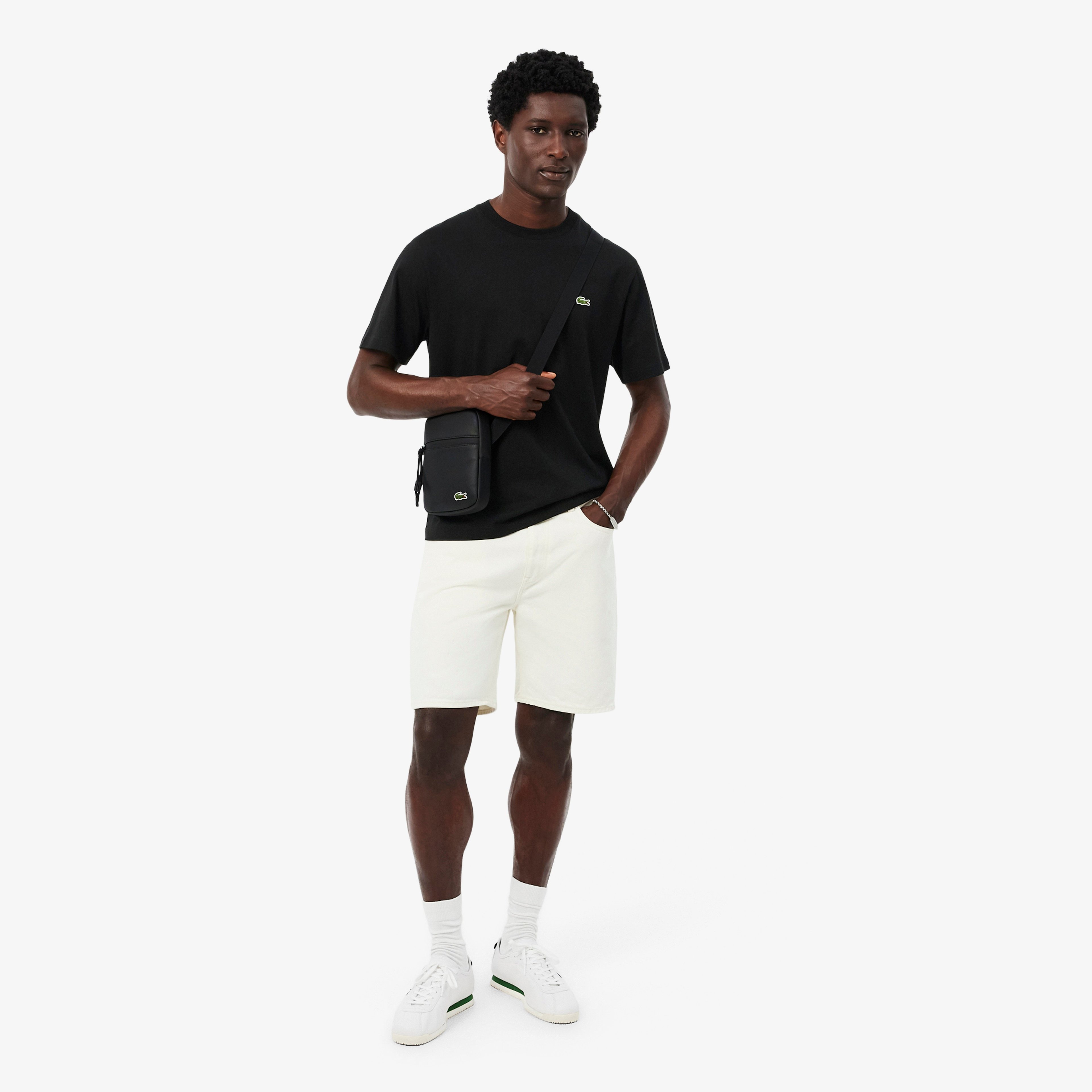Erkek Classic Fit Bisiklet Yaka Siyah T-Shirt