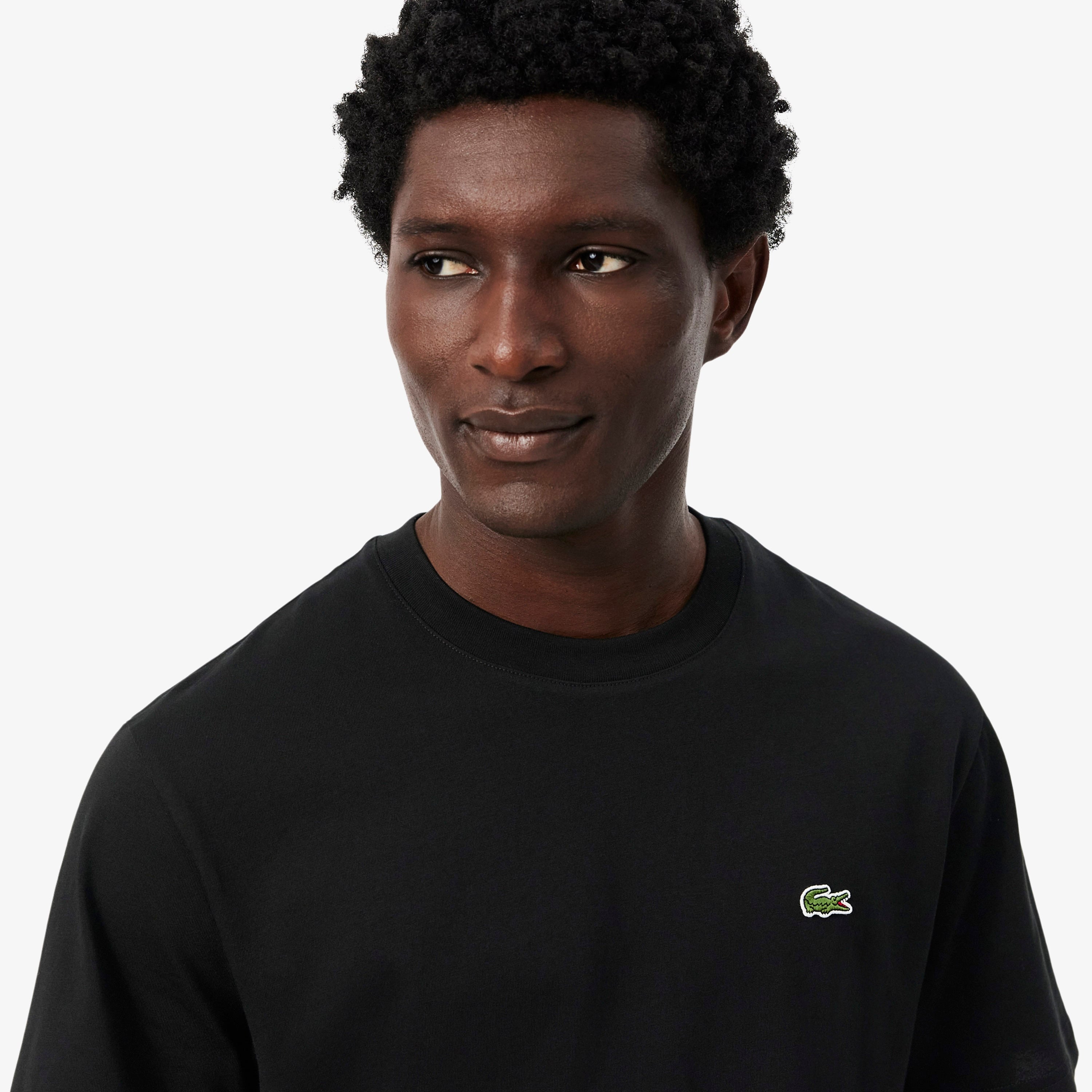 Erkek Classic Fit Bisiklet Yaka Siyah T-Shirt