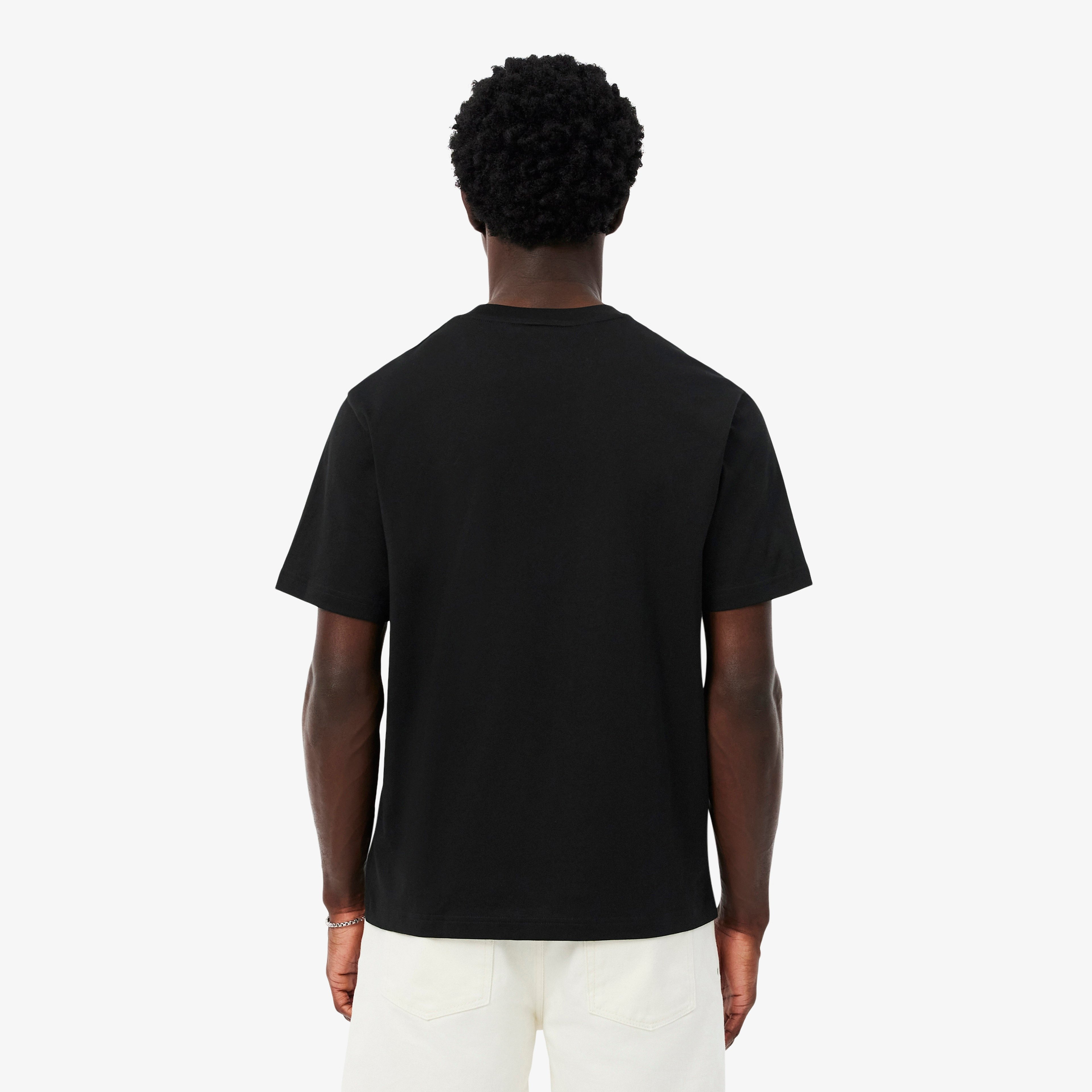 Erkek Classic Fit Bisiklet Yaka Siyah T-Shirt
