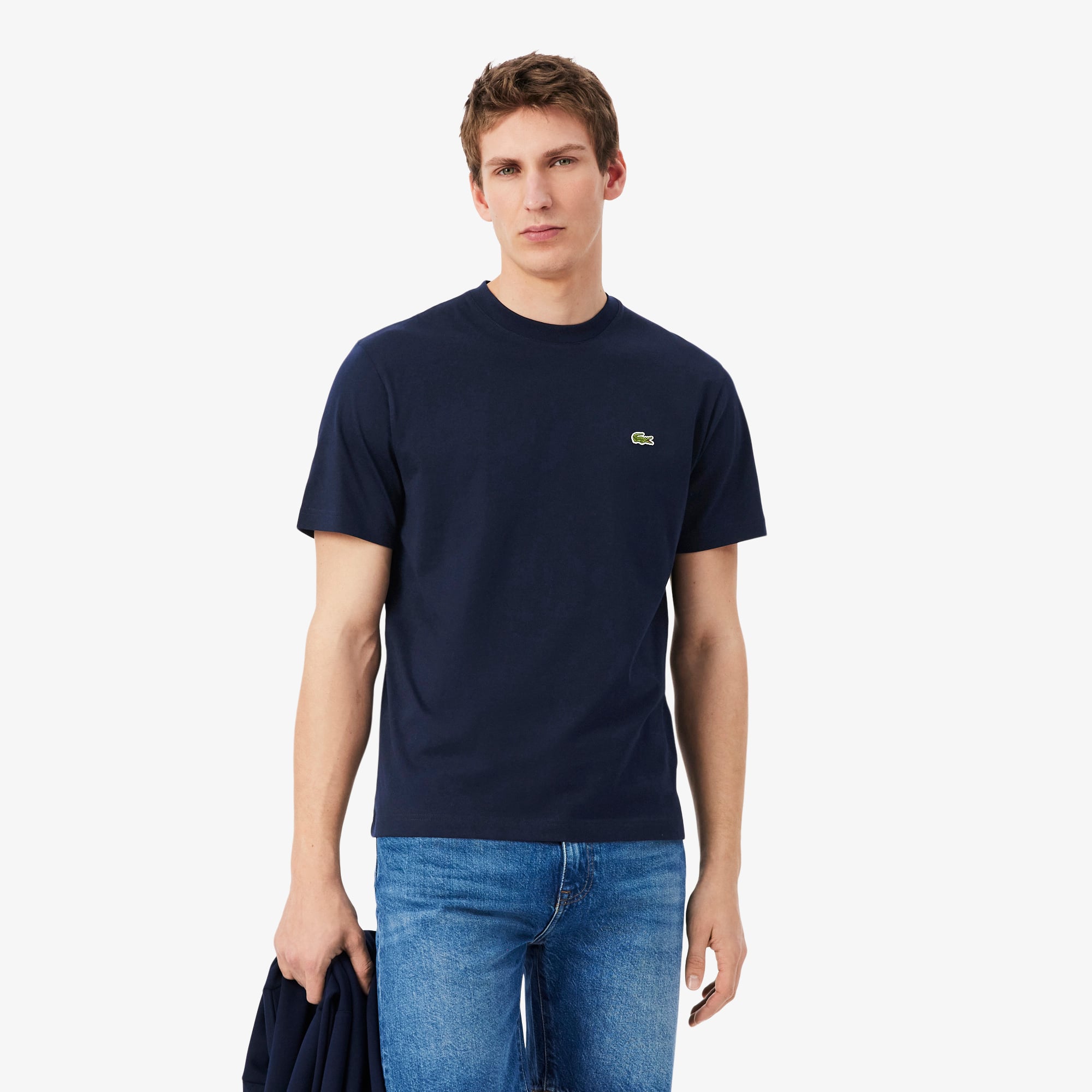 Lacoste Erkek Classic Fit Bisiklet Yaka Lacivert T-Shirt