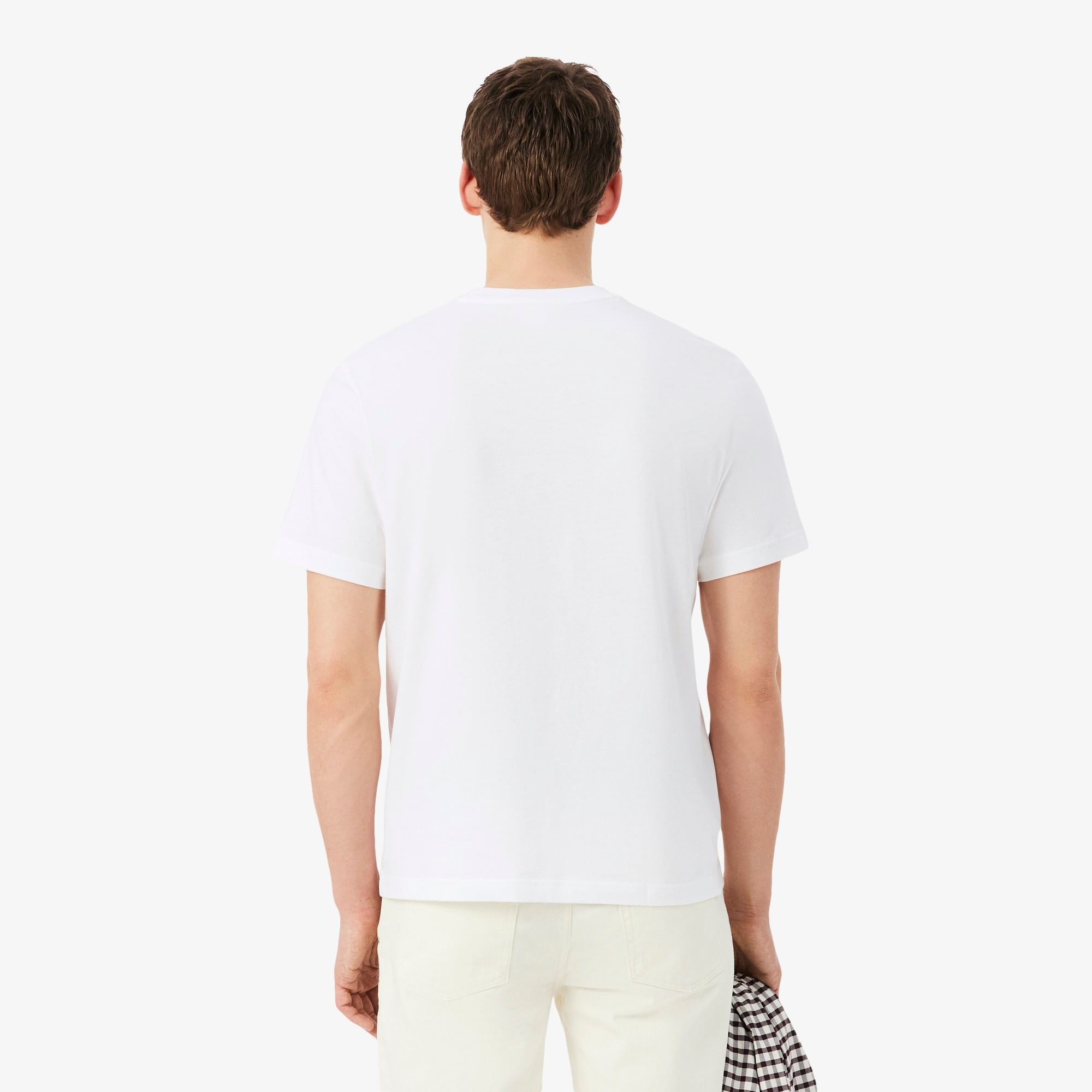 Erkek Classic Fit Bisiklet Yaka Beyaz T-Shirt