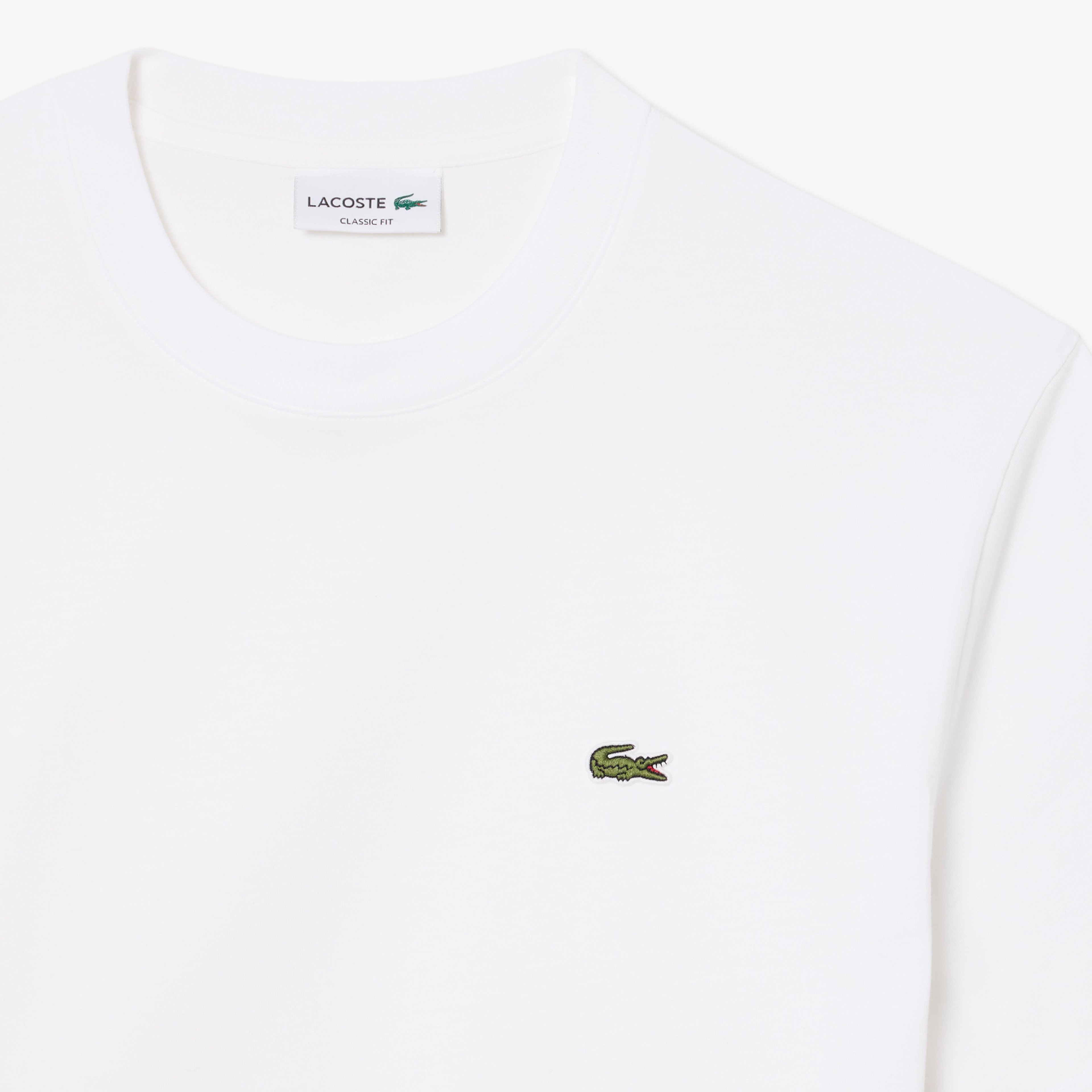 Erkek Classic Fit Bisiklet Yaka Beyaz T-Shirt Erkek Classic Fit Bisiklet Yaka Beyaz T-Shirt