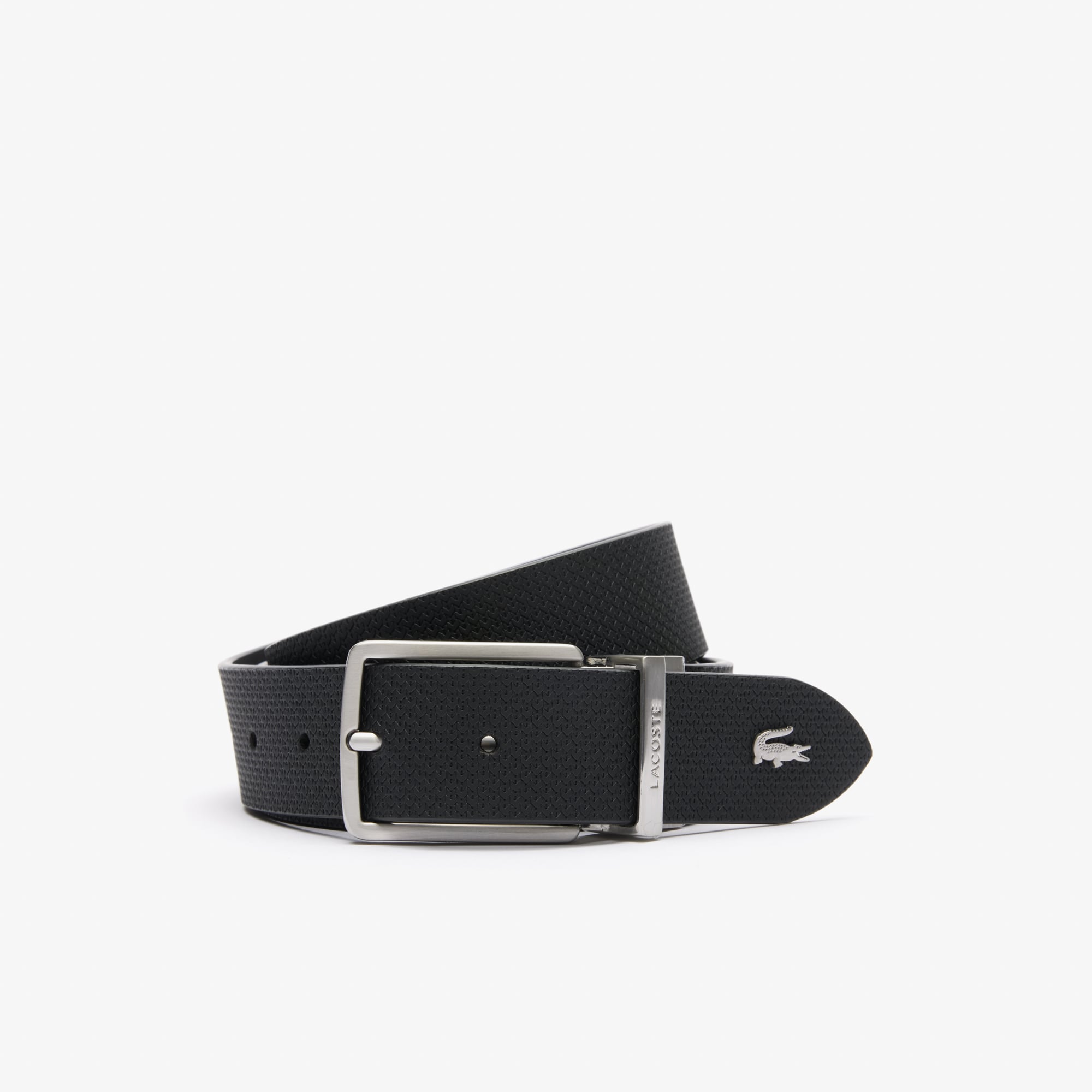 Lacoste Chantaco Erkek Deri Siyah Kemer