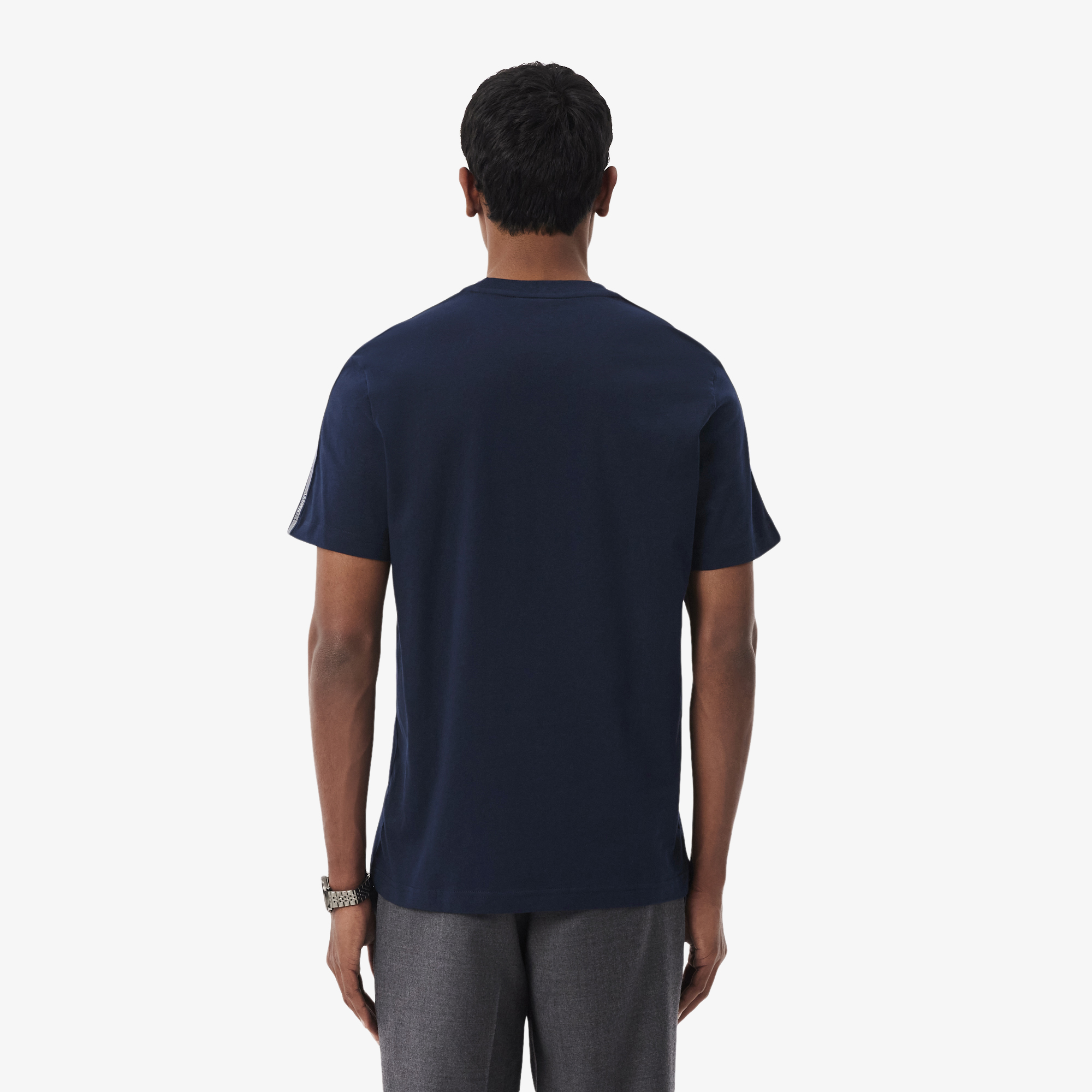Lacoste Erkek Regular Fit Bisiklet Yaka Lacivert T-Shirt görsel 2