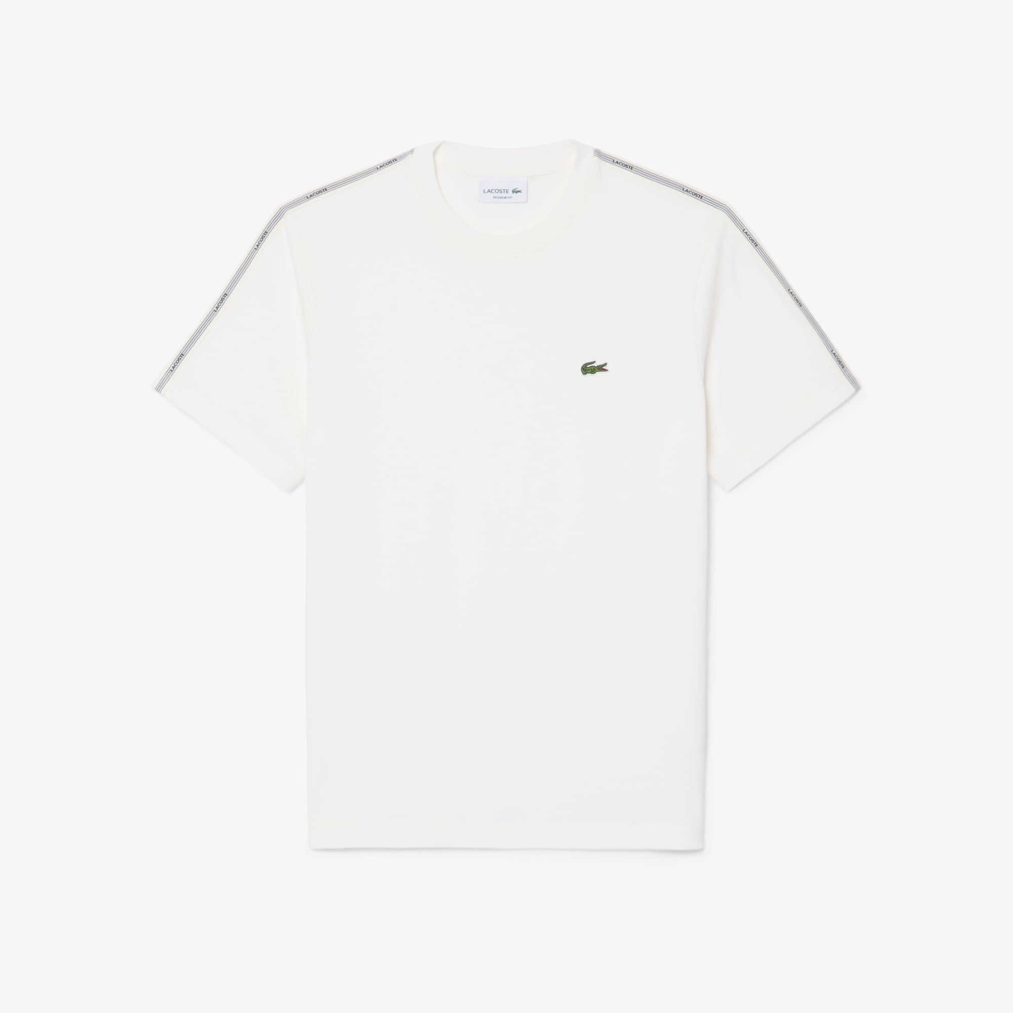 Lacoste Erkek Regular Fit Bisiklet Yaka Beyaz T-Shirt görsel 4