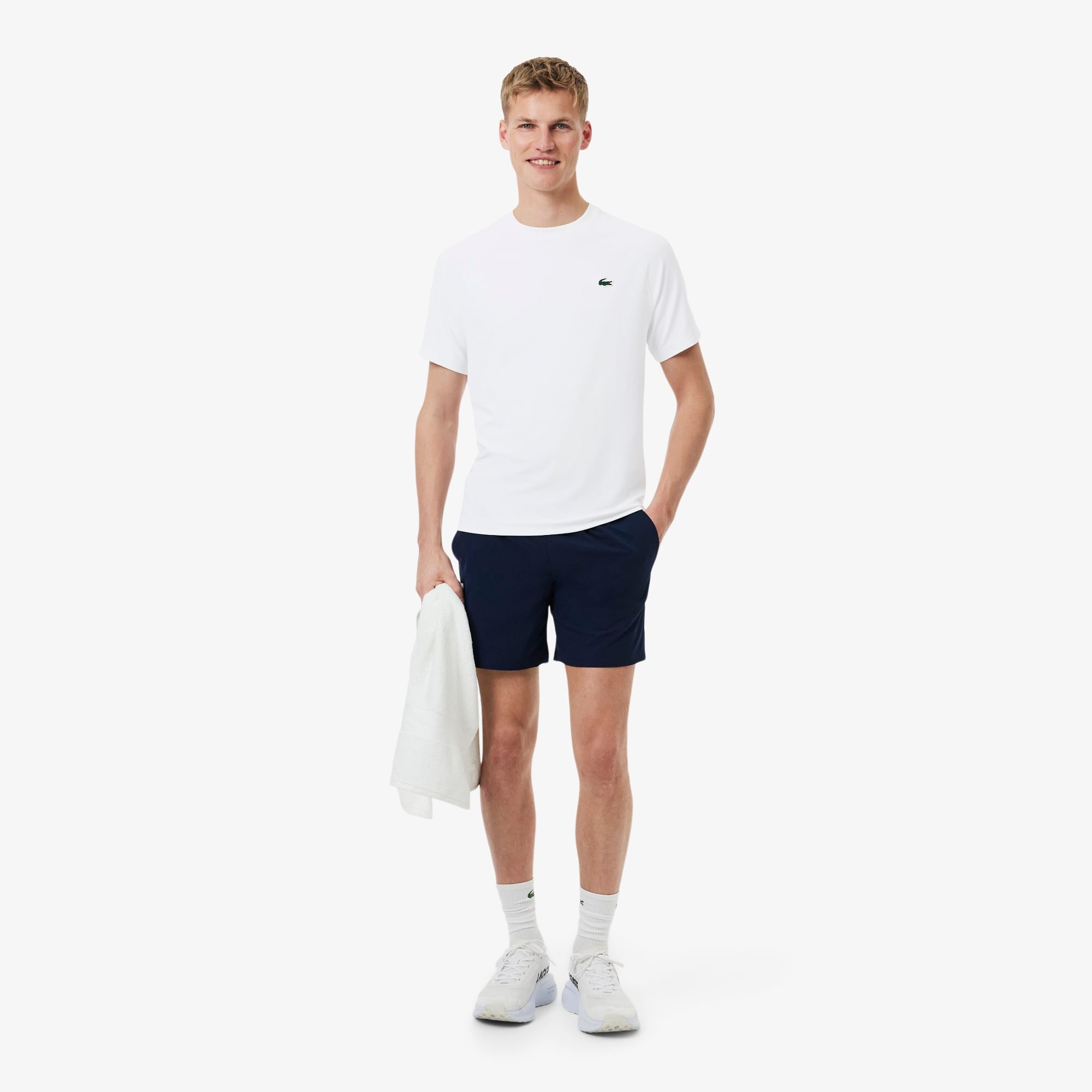 Erkek Regular Fit Bisiklet Yaka Beyaz T-Shirt