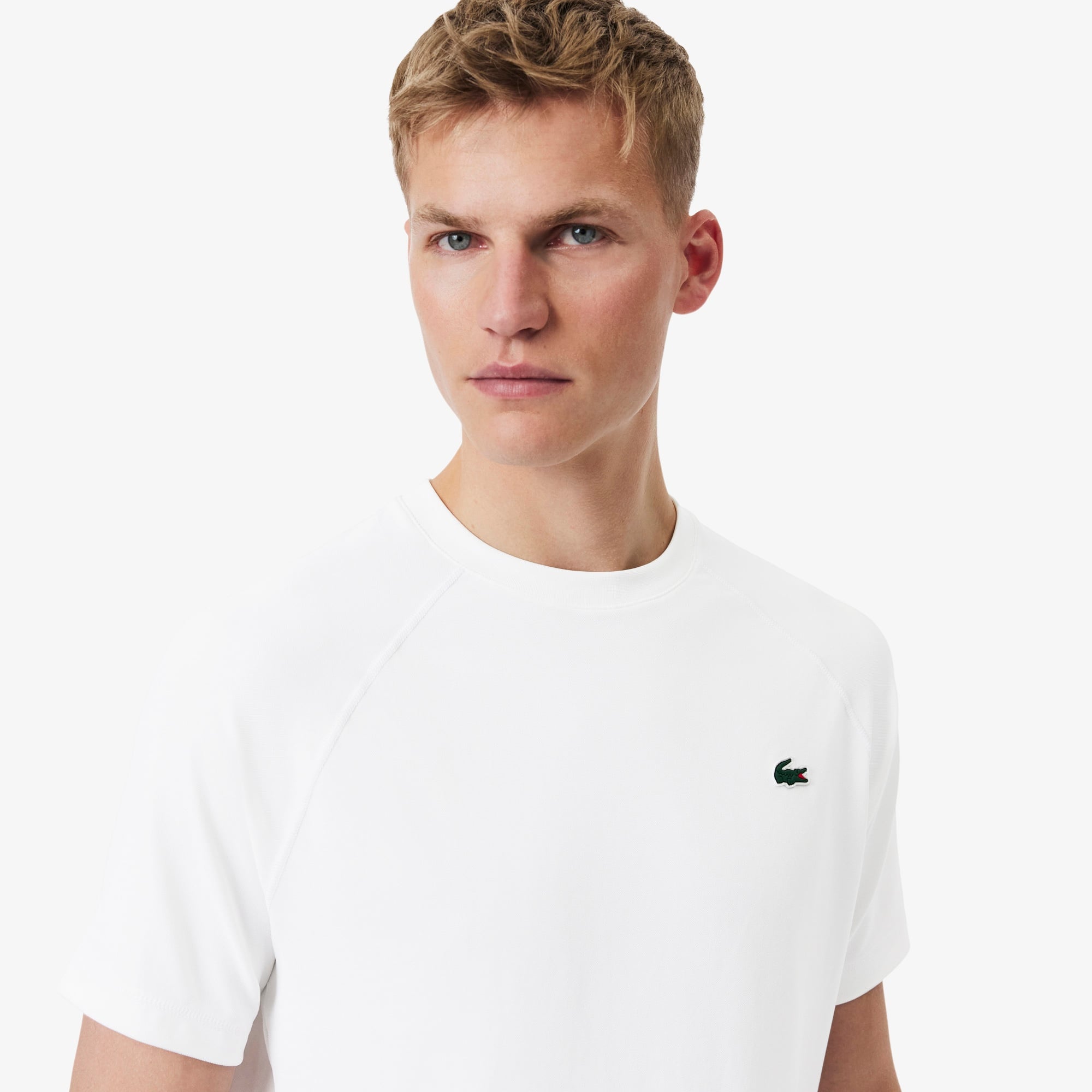Erkek Regular Fit Bisiklet Yaka Beyaz T-Shirt