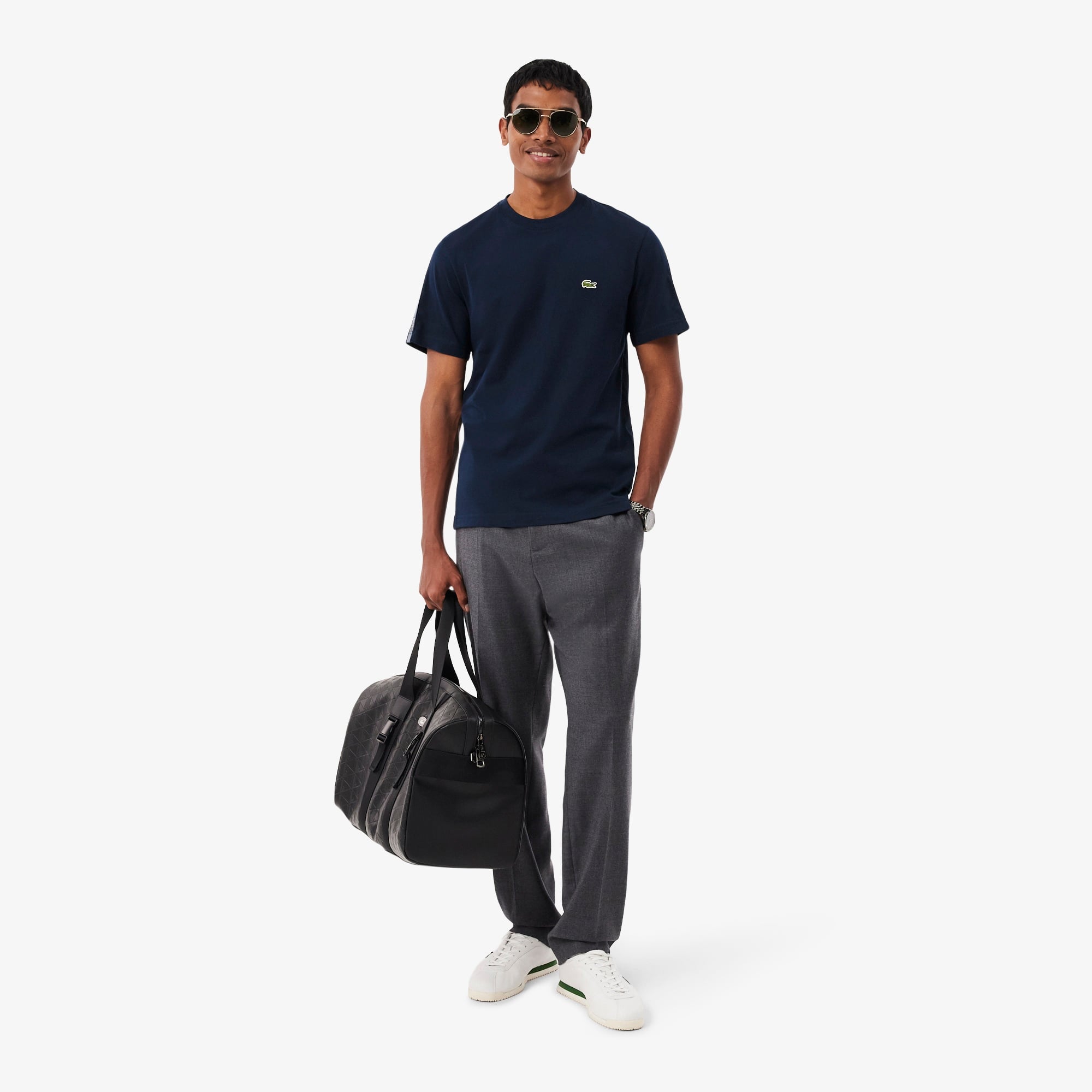 Erkek Regular Fit Bisiklet Yaka Lacivert T-Shirt