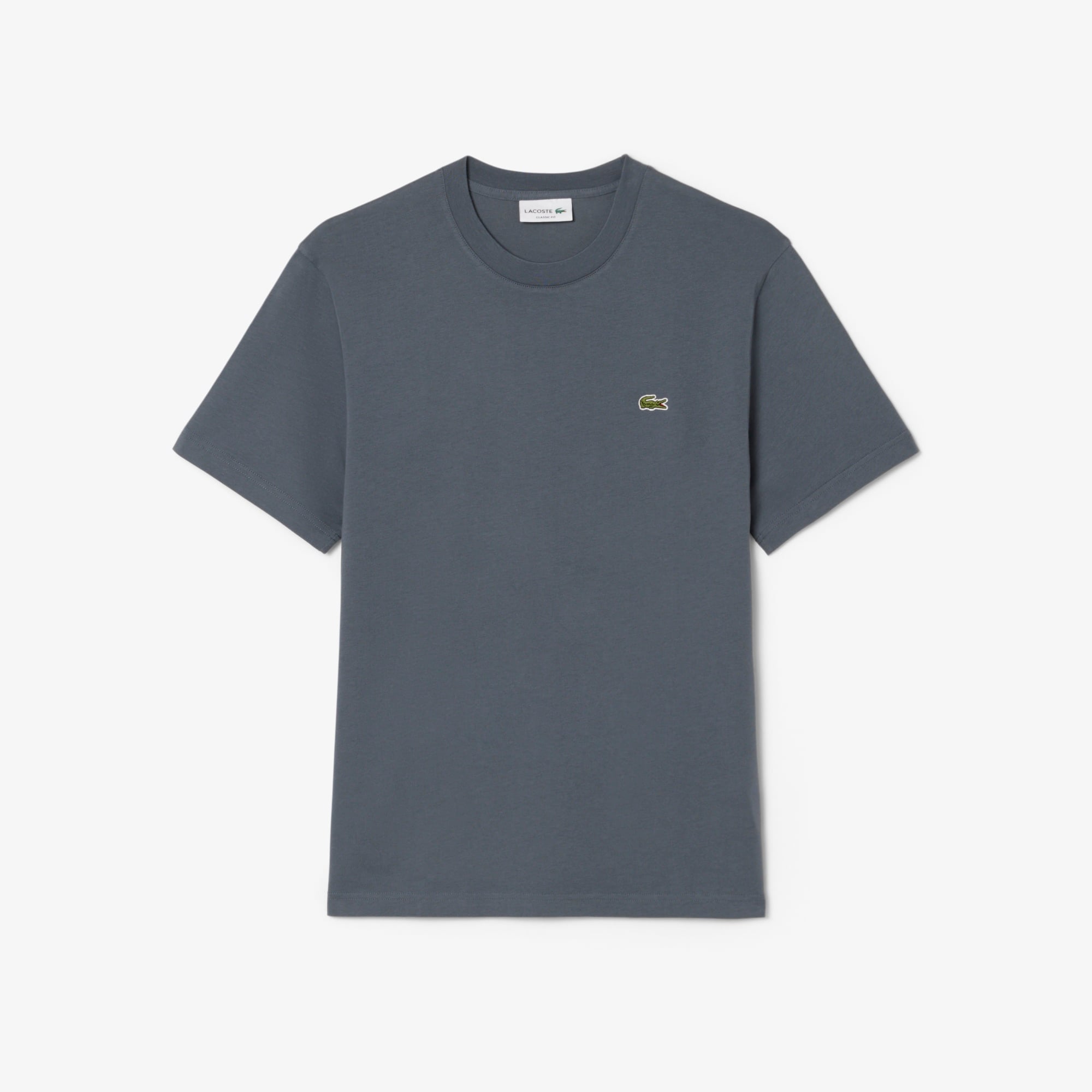 Erkek Classic Fit Bisiklet Yaka Koyu Gri T-Shirt