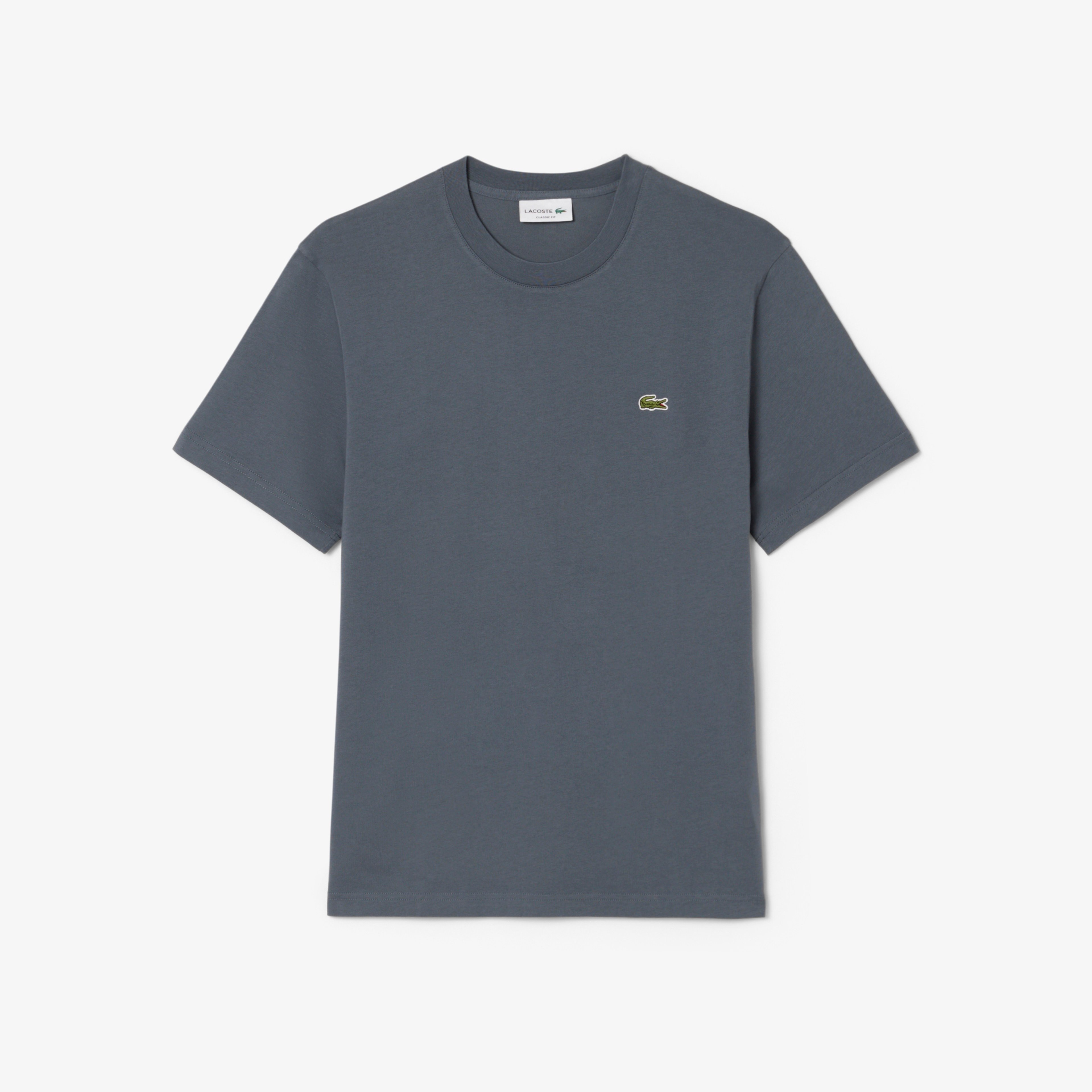 Erkek Classic Fit Bisiklet Yaka Koyu Gri T-Shirt Erkek Classic Fit Bisiklet Yaka Koyu Gri T-Shirt