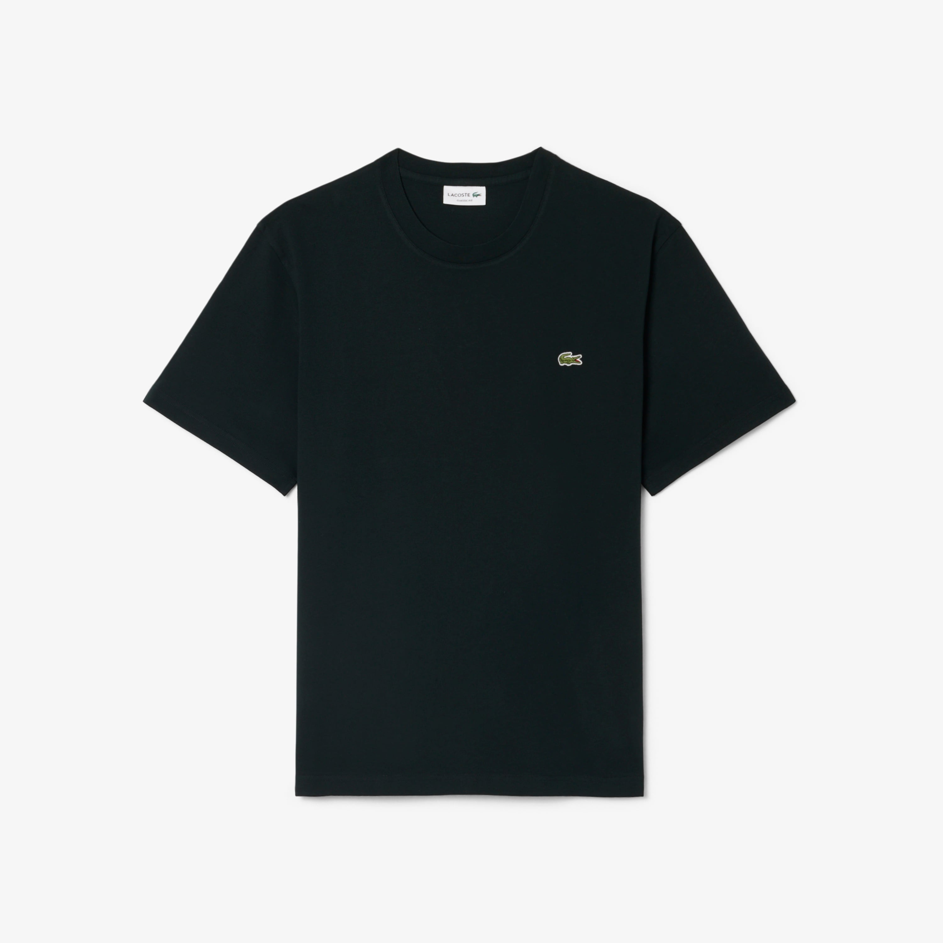 Erkek Classic Fit Bisiklet Yaka Koyu Yeşil T-Shirt