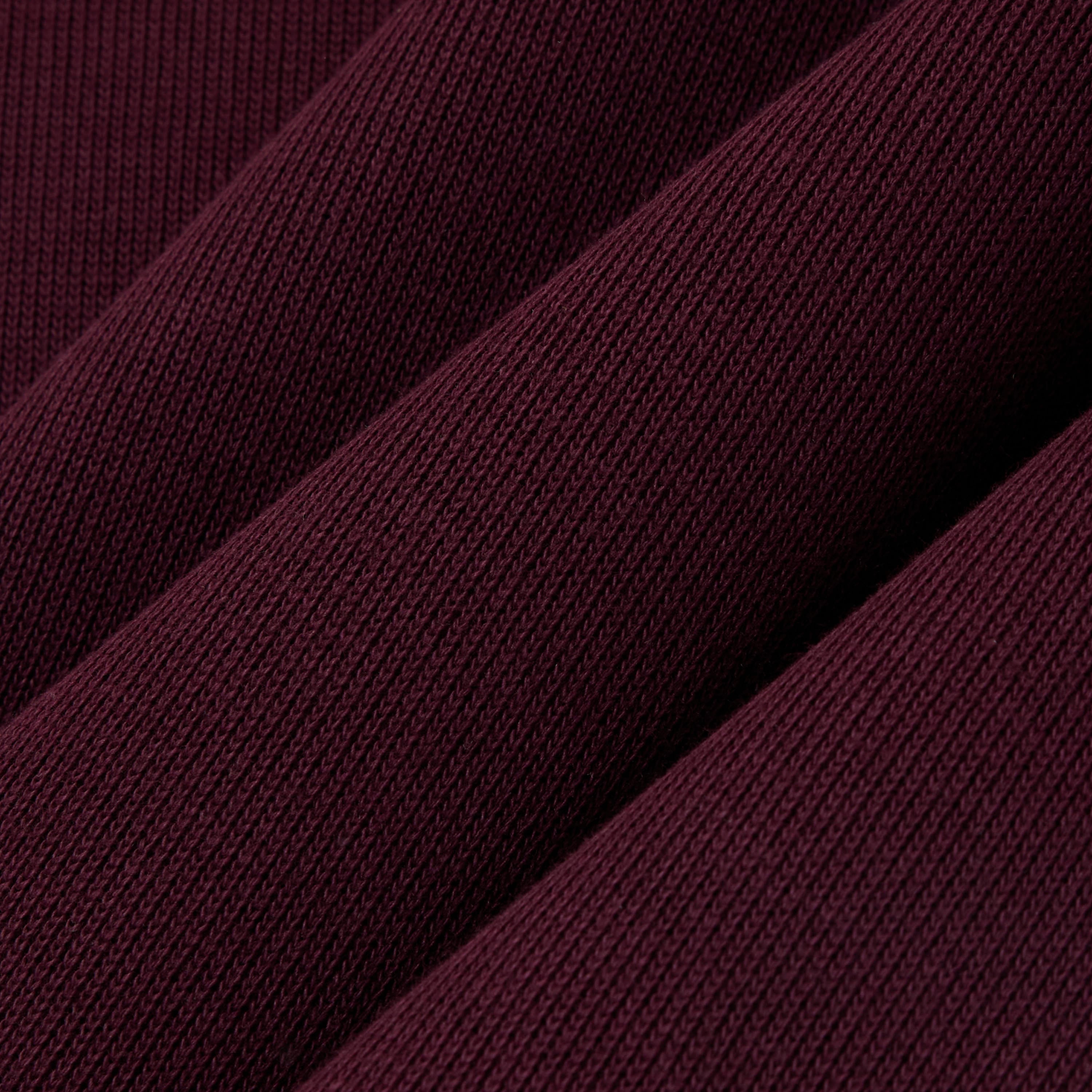 Erkek Regular Fit Yarım Fermuarlı Bordo Sweatshirt Erkek Regular Fit Yarım Fermuarlı Bordo Sweatshirt