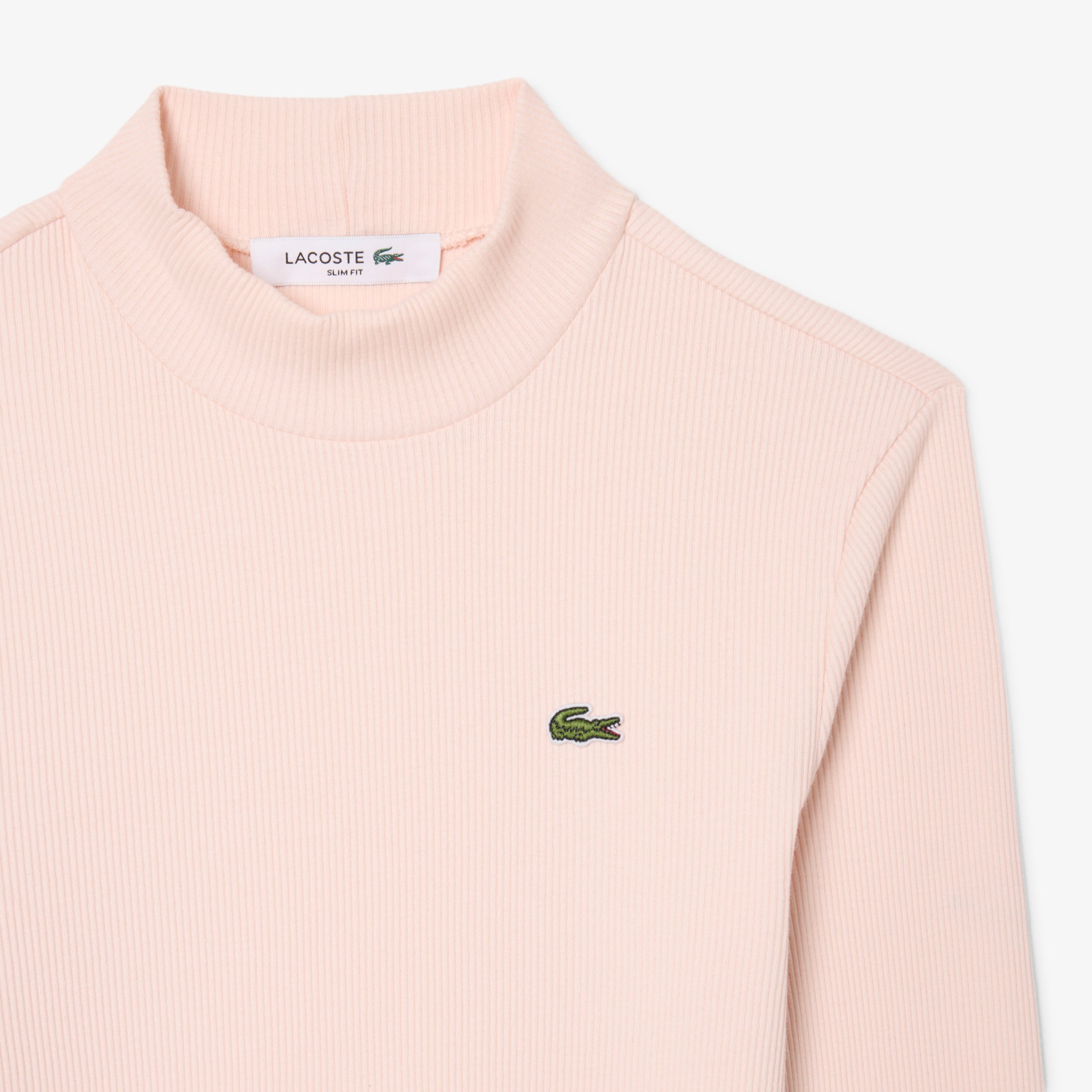 Kadın Slim Fit Uzun Kollu Pembe T-Shirt Kadın Slim Fit Uzun Kollu Pembe T-Shirt