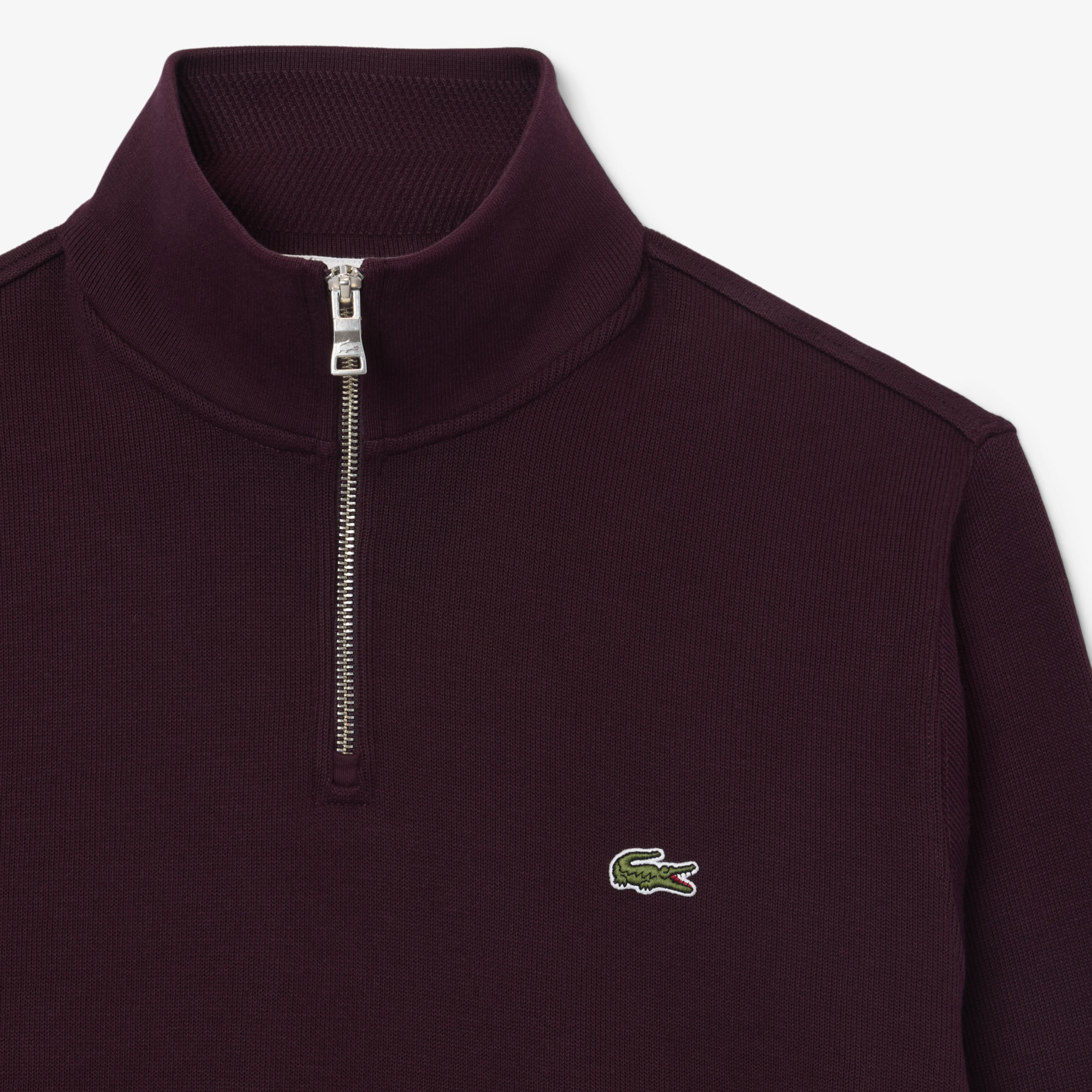 Erkek Regular Fit Yarım Fermuarlı Bordo Sweatshirt Erkek Regular Fit Yarım Fermuarlı Bordo Sweatshirt