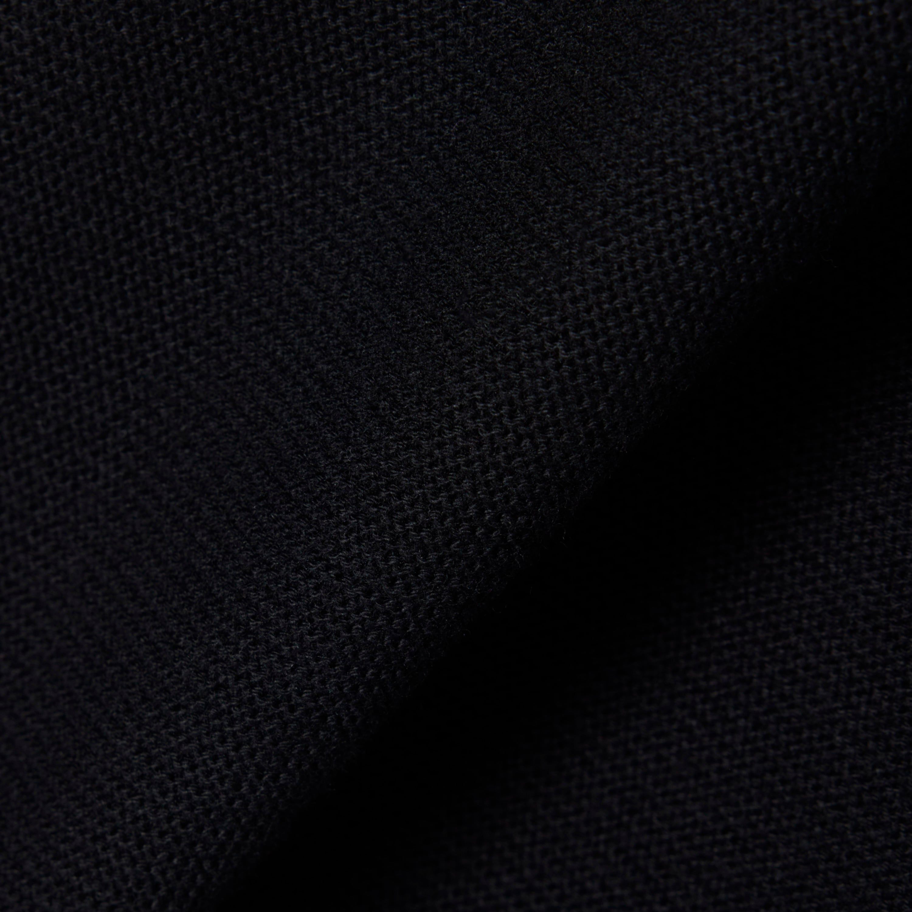 Erkek Classic Fit Polo Yaka Siyah Kazak