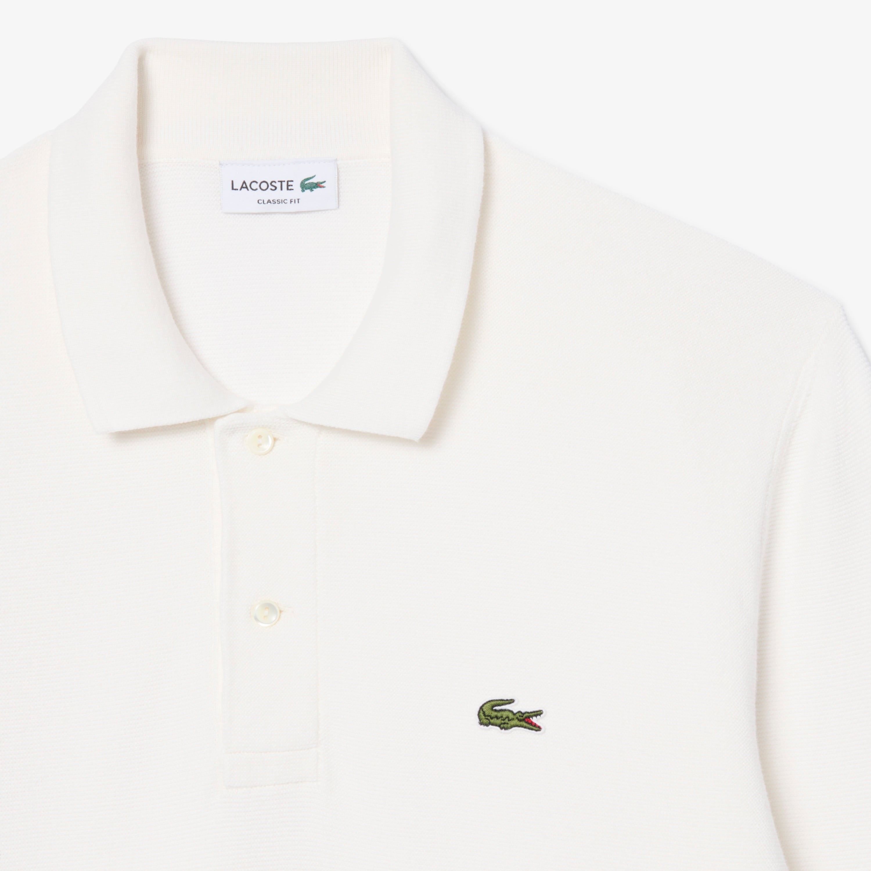 Erkek Classic Fit Polo Yaka Beyaz Kazak
