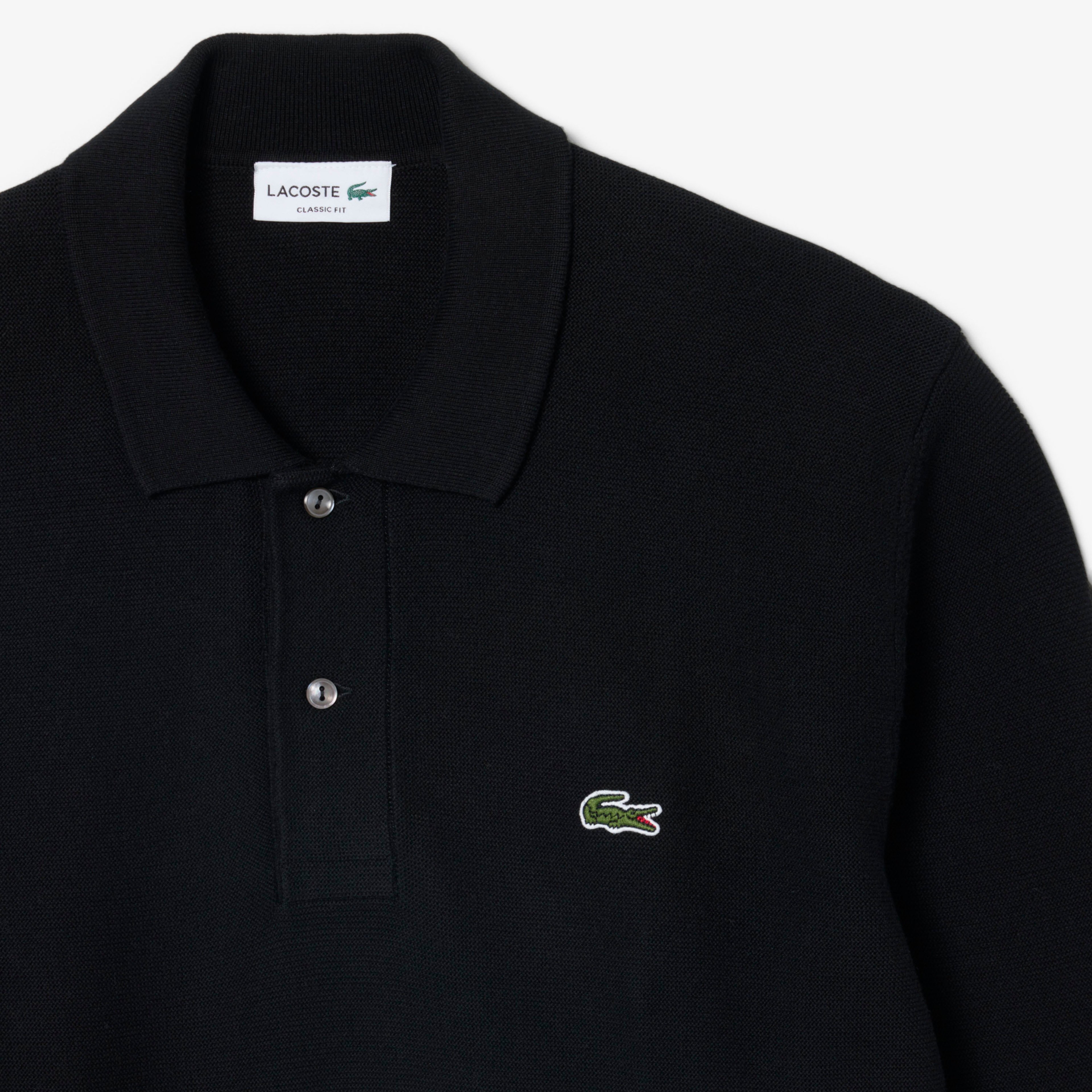 Erkek Classic Fit Polo Yaka Siyah Kazak Erkek Classic Fit Polo Yaka Siyah Kazak