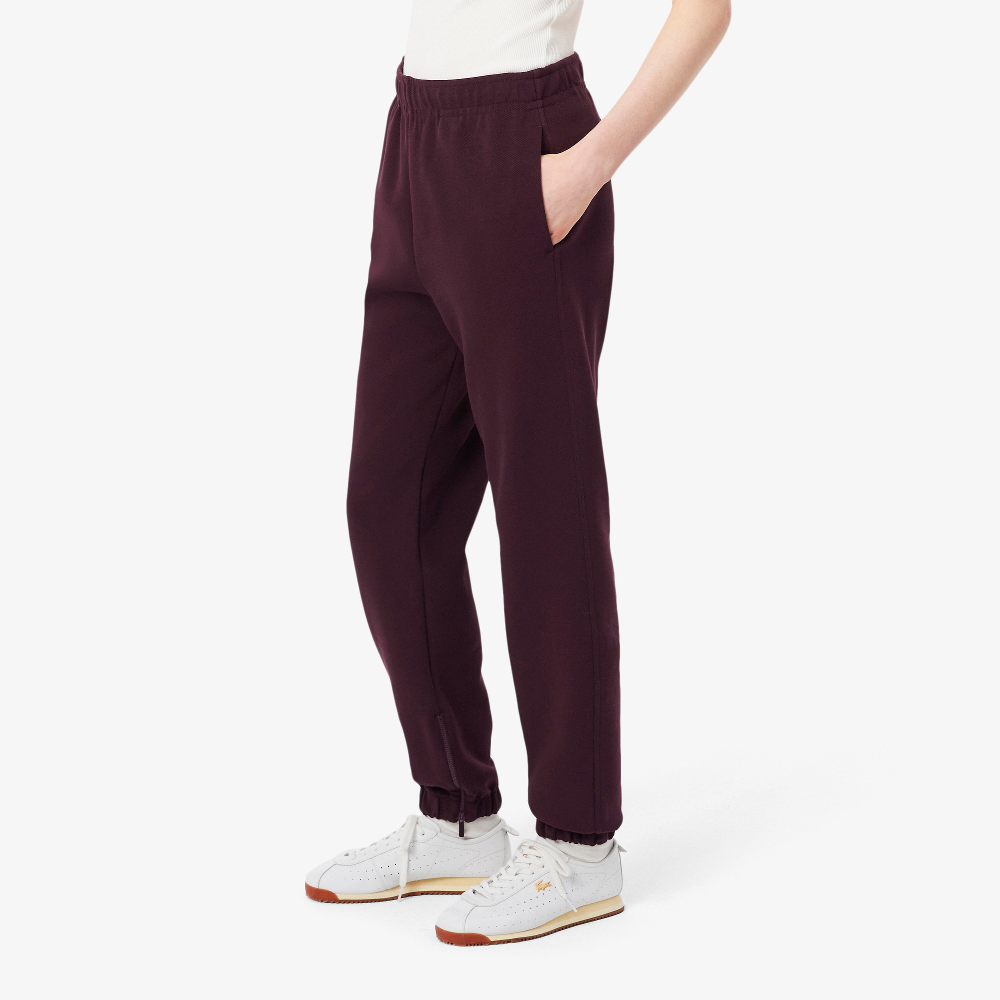 Kadın Straight Fit Bordo Eşofman Altı Kadın Straight Fit Bordo Eşofman Altı