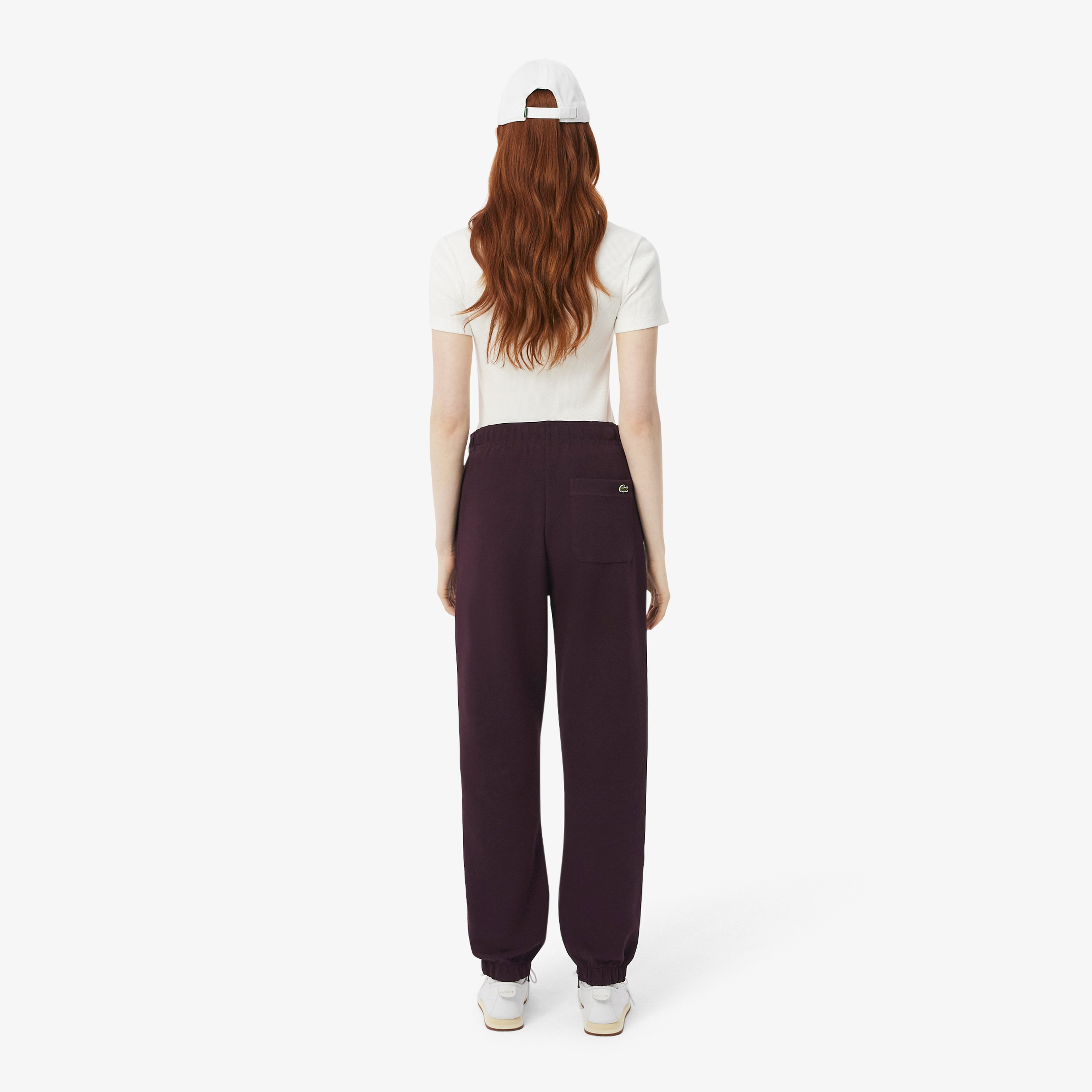 Kadın Straight Fit Bordo Eşofman Altı Kadın Straight Fit Bordo Eşofman Altı