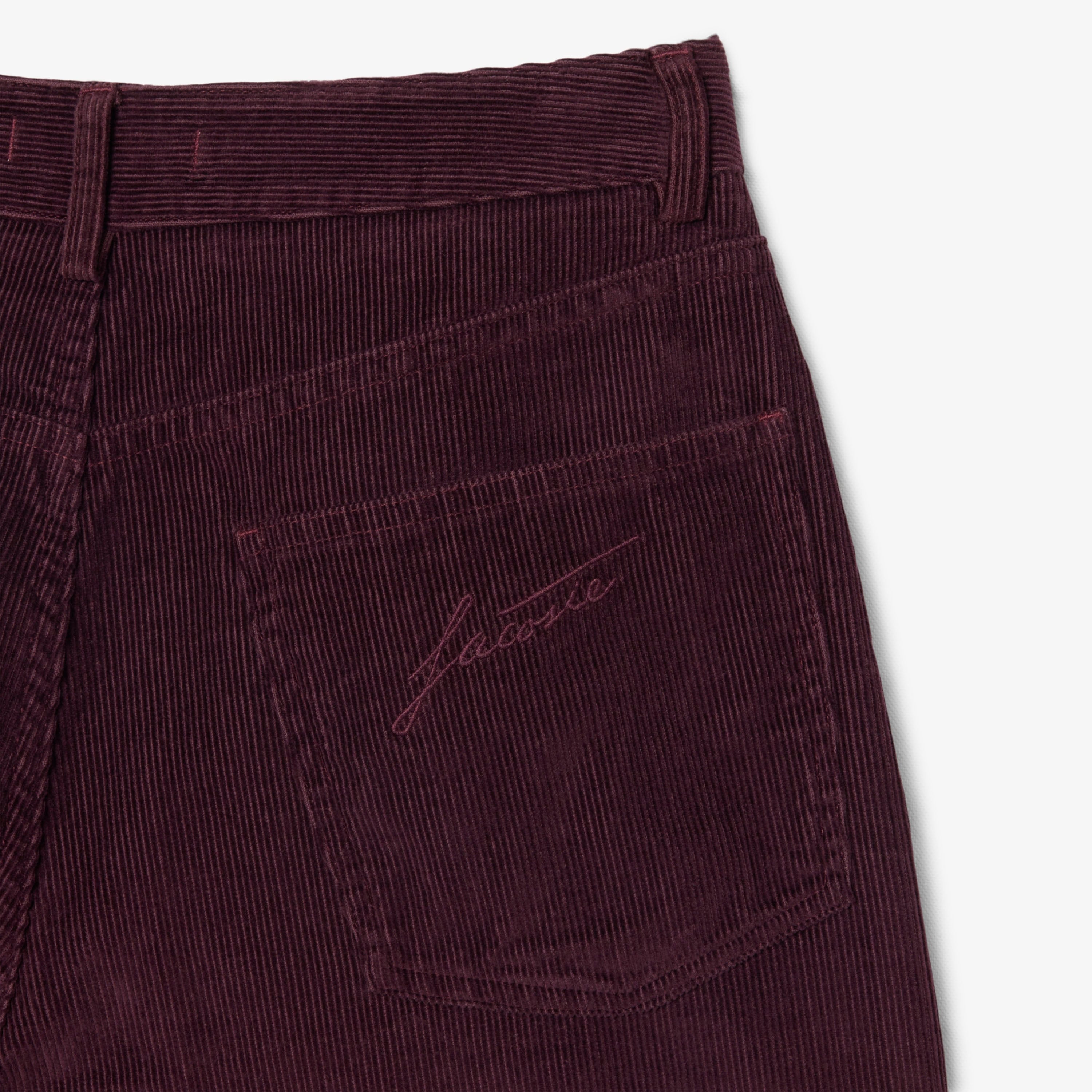 Kadın Wide Leg Bordo Pantolon