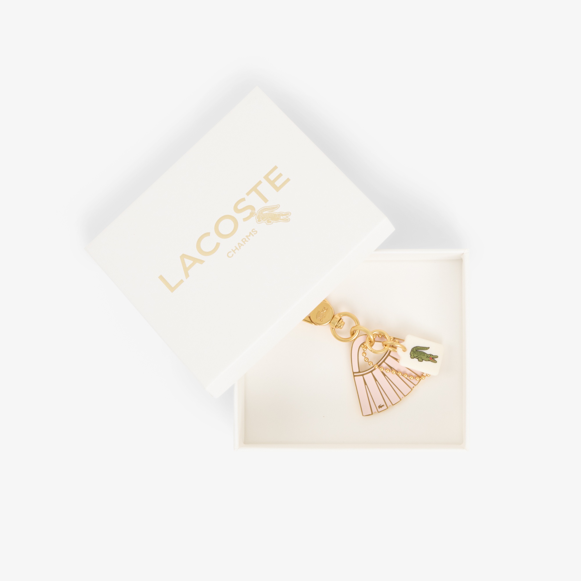 L Charms Unisex Pembe Anahtarlık