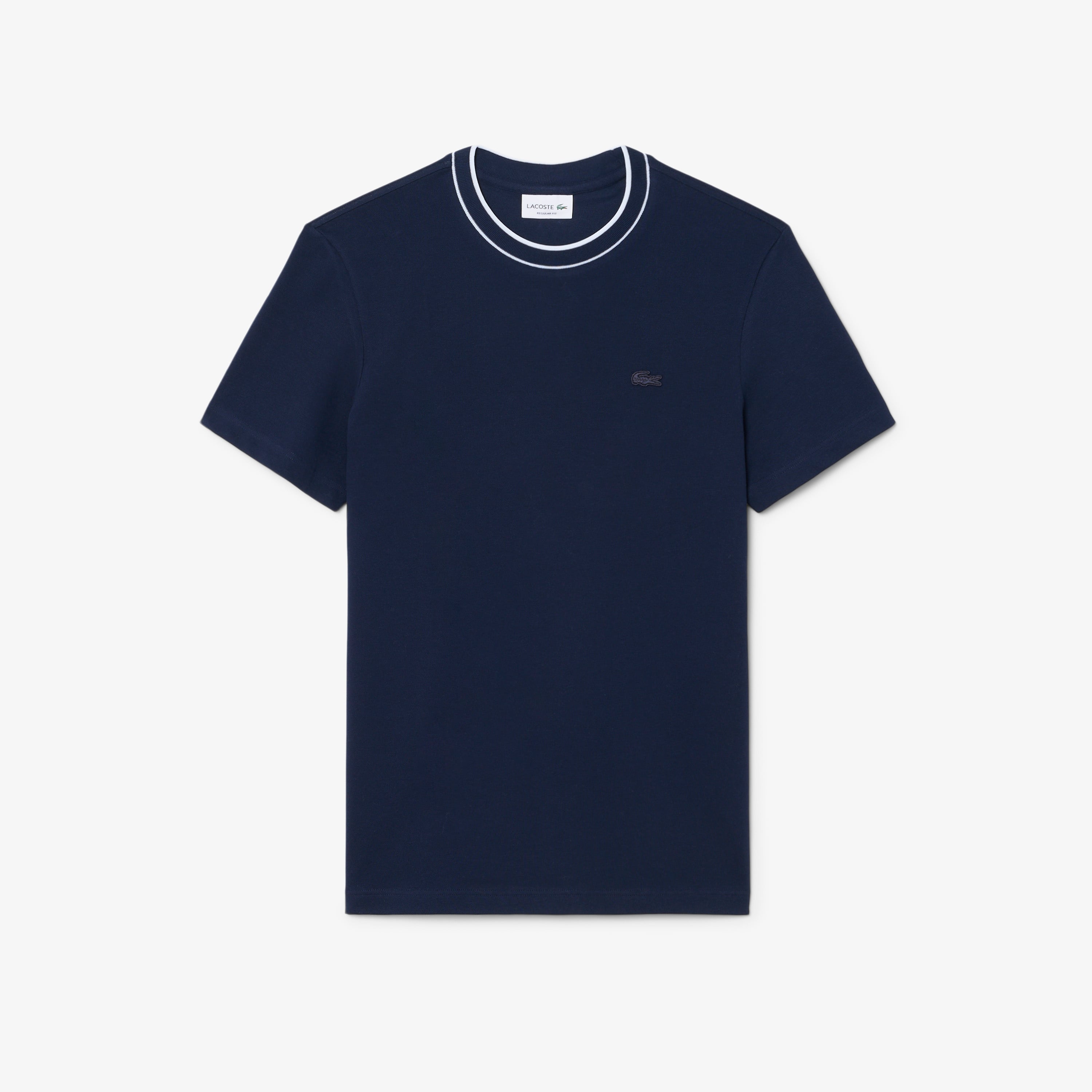 Lacoste Erkek Regular Fit Bisiklet Yaka Lacivert T-Shirt görsel 3